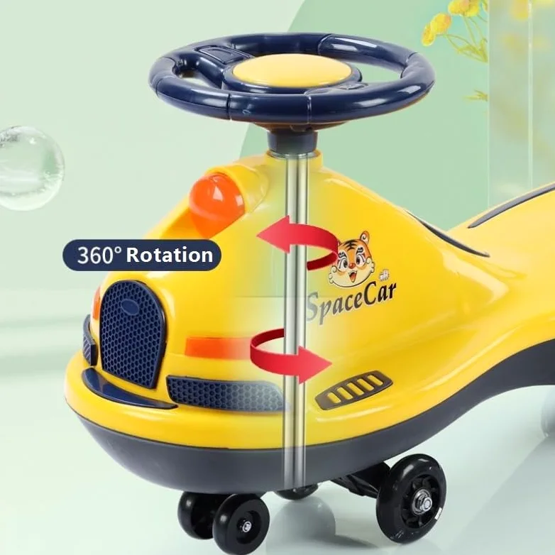Patinete eléctrico con Ruedas LED Intermitentes, Capacidad de 140 kg, dirección Flexible, Ideal for Exteriores. Triciclo