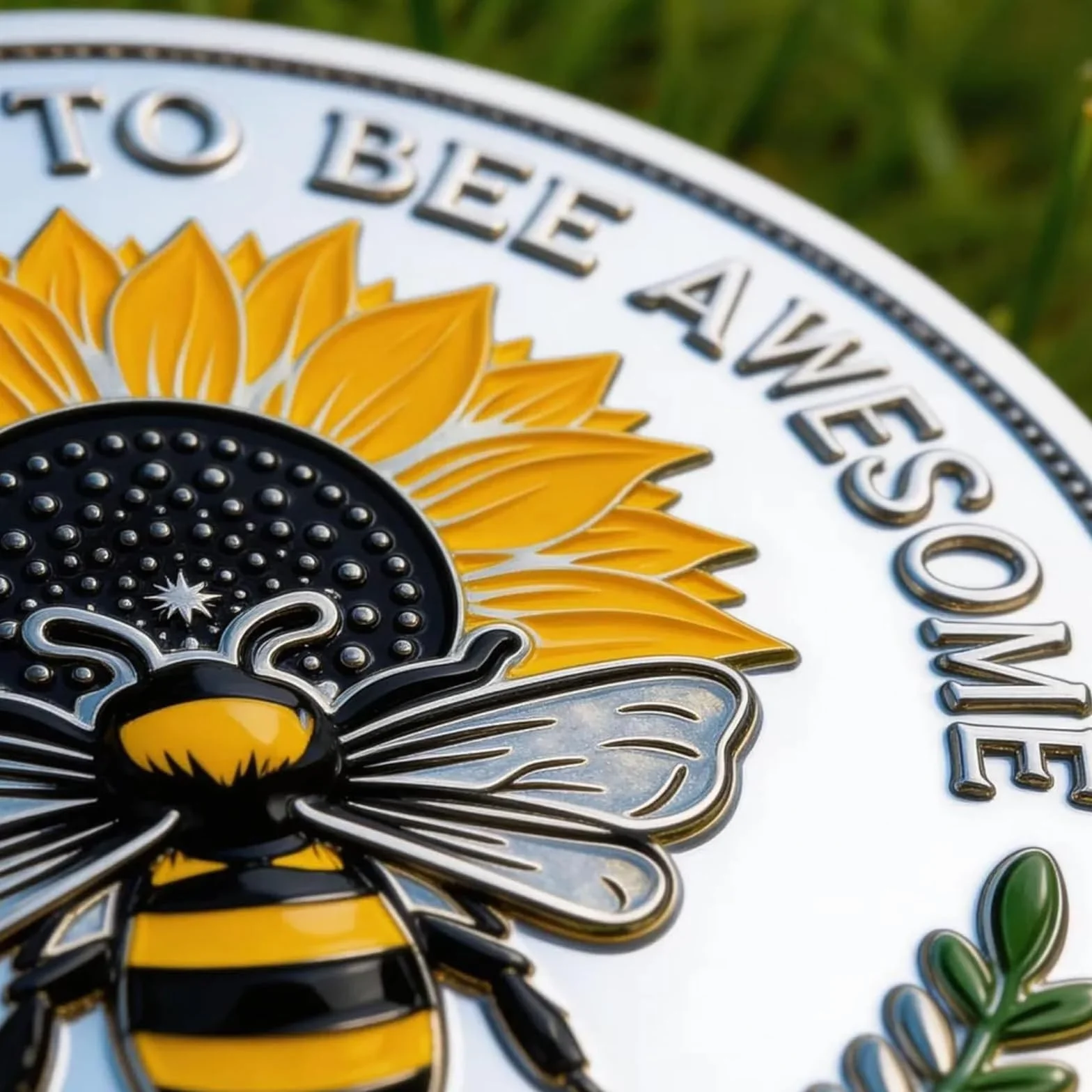 Moneda Conmemorativa de Positividad "Bee Kind" - Moneda del Desafío "Bee Kind", Ficha Motivacional de Doble Cara con Afirmaciones, Regalo Inspirador para Amigos y Familiares (#A6Pcs)