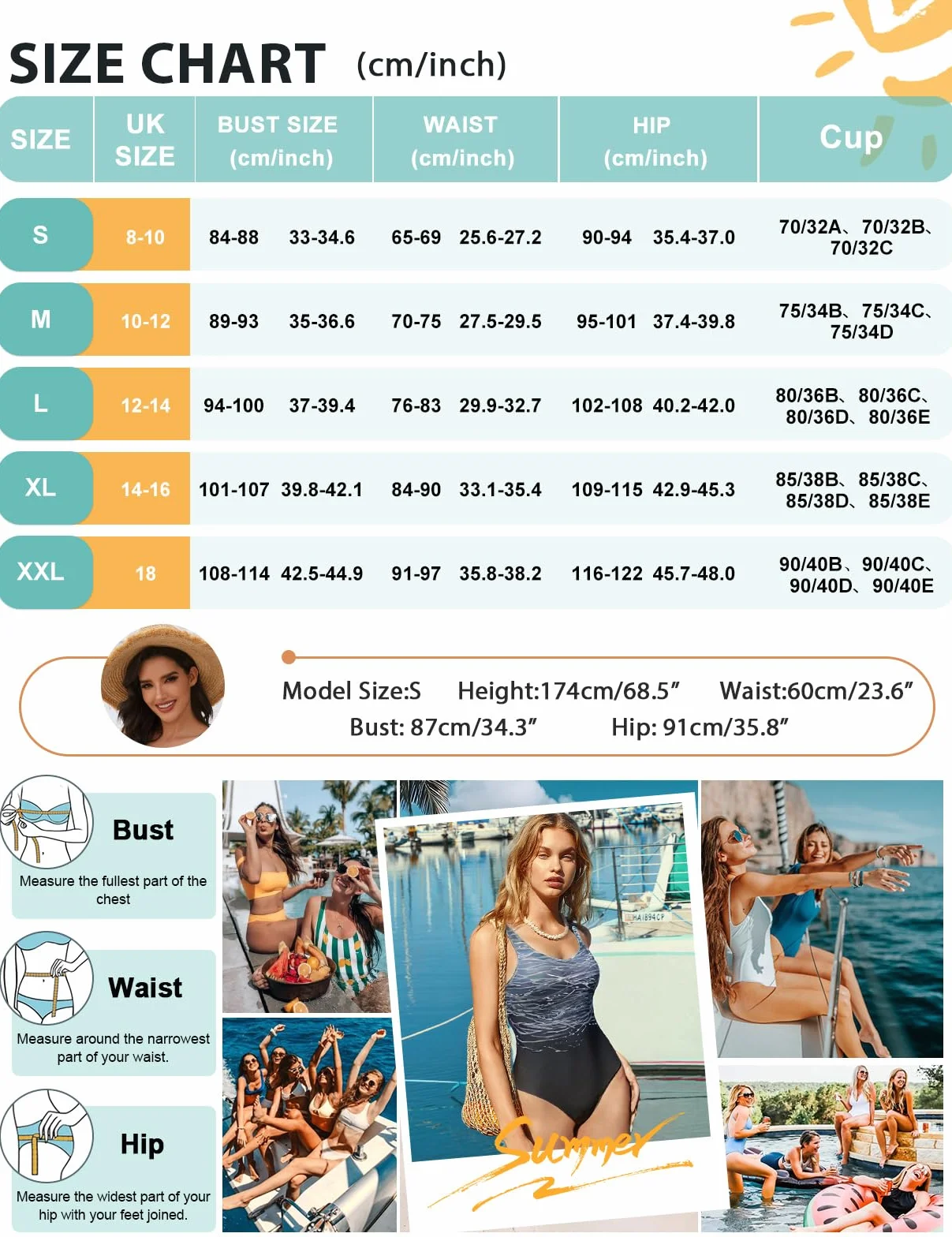 heekpek Trajes de Baño una Pieza Bañadores Mujer Chaleco Estilo Gradiente Color Cintura Alta Slim Fit Deportivo