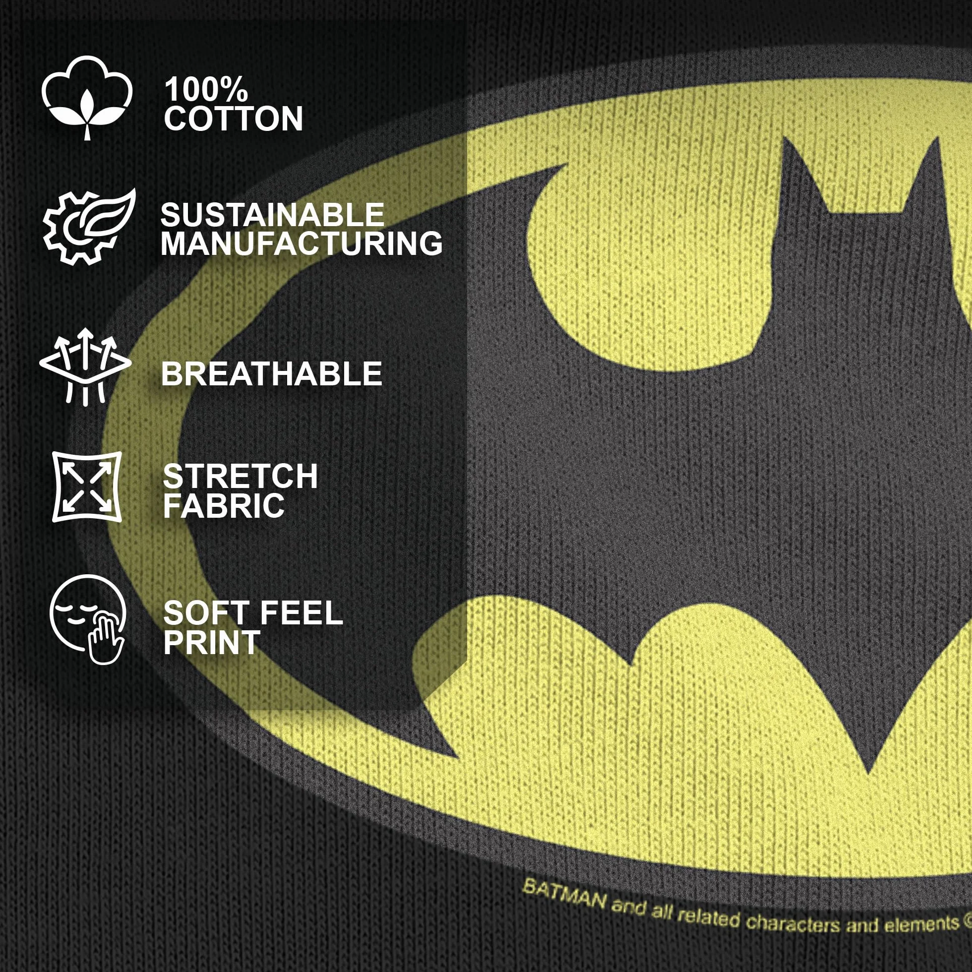 DC Comics Batman Bat Logo Camiseta Hombre