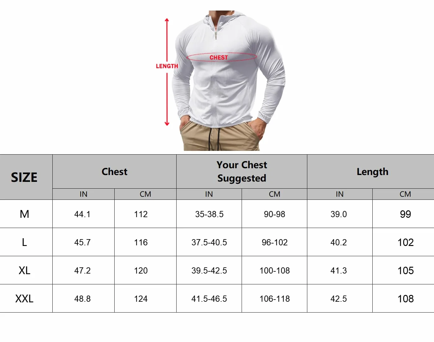 Sudadera con Capucha Cremallera Completa Hombre Deporte Chaqueta Ligera Fitness Manga Larga