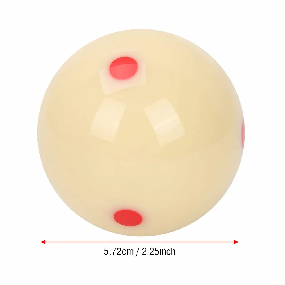 Fyearfly Bola de Entrenamiento de Billar 5,72 cm Resina Punto Rojo
