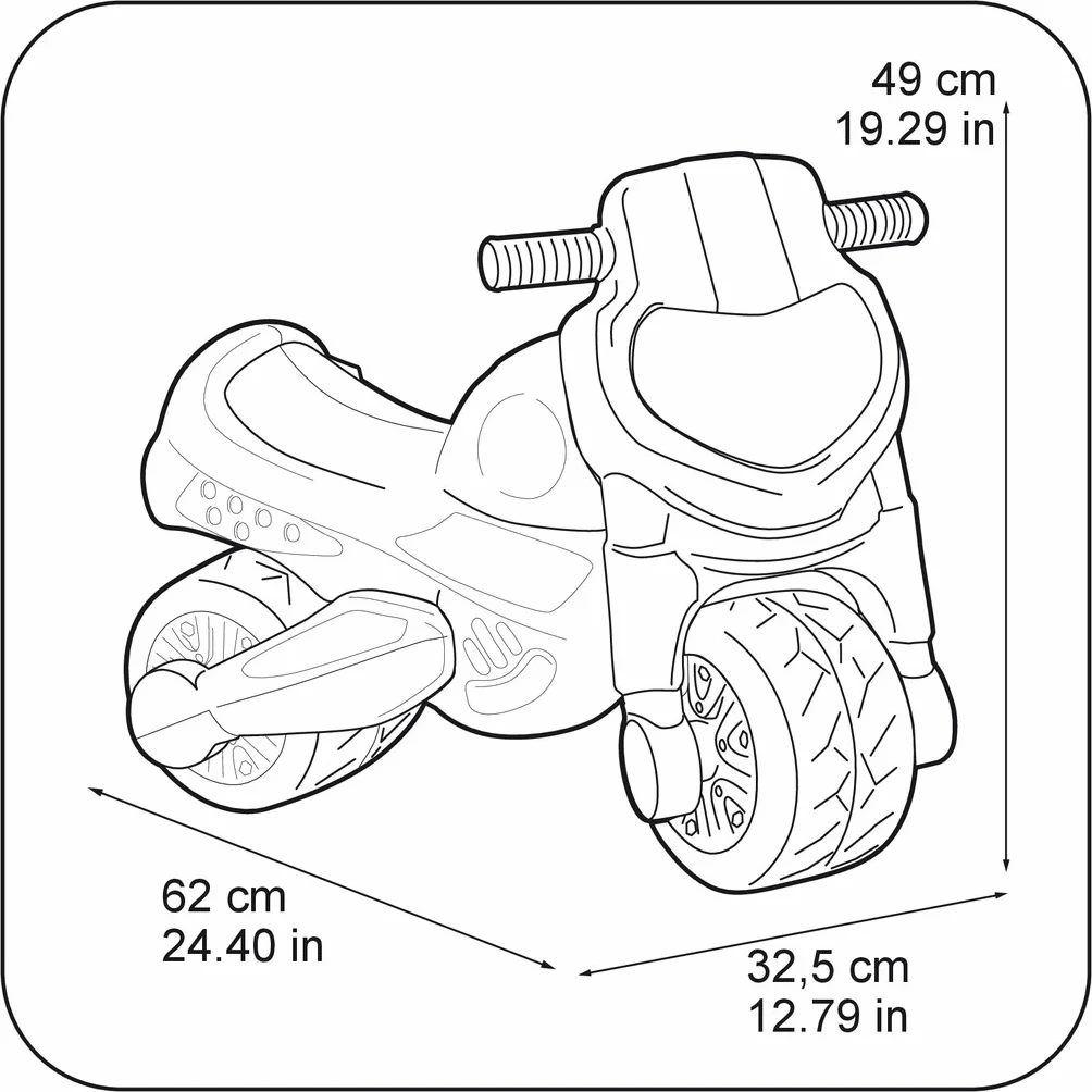 Motofeber 1 Sprint Red, Correpasillo de Color Rojo con Casco y Ruedas Anchas para Estabilidad y Protección, Uso Dentro o Fuera de Casa, para Niño o Niña de 3 a 5 años, Famosa (800009165)