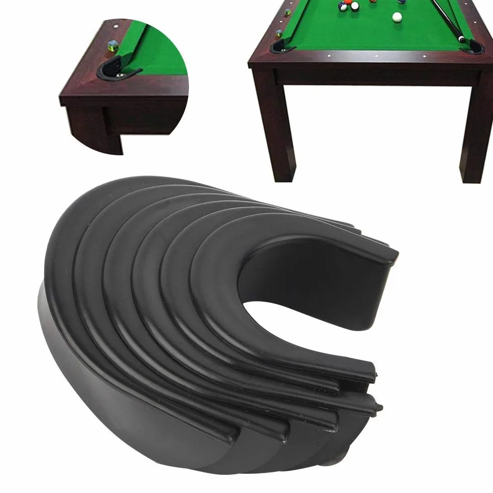 Juego de Accesorios de Billar 6 Piezas, Bolsillo, Revestimientos de Goma