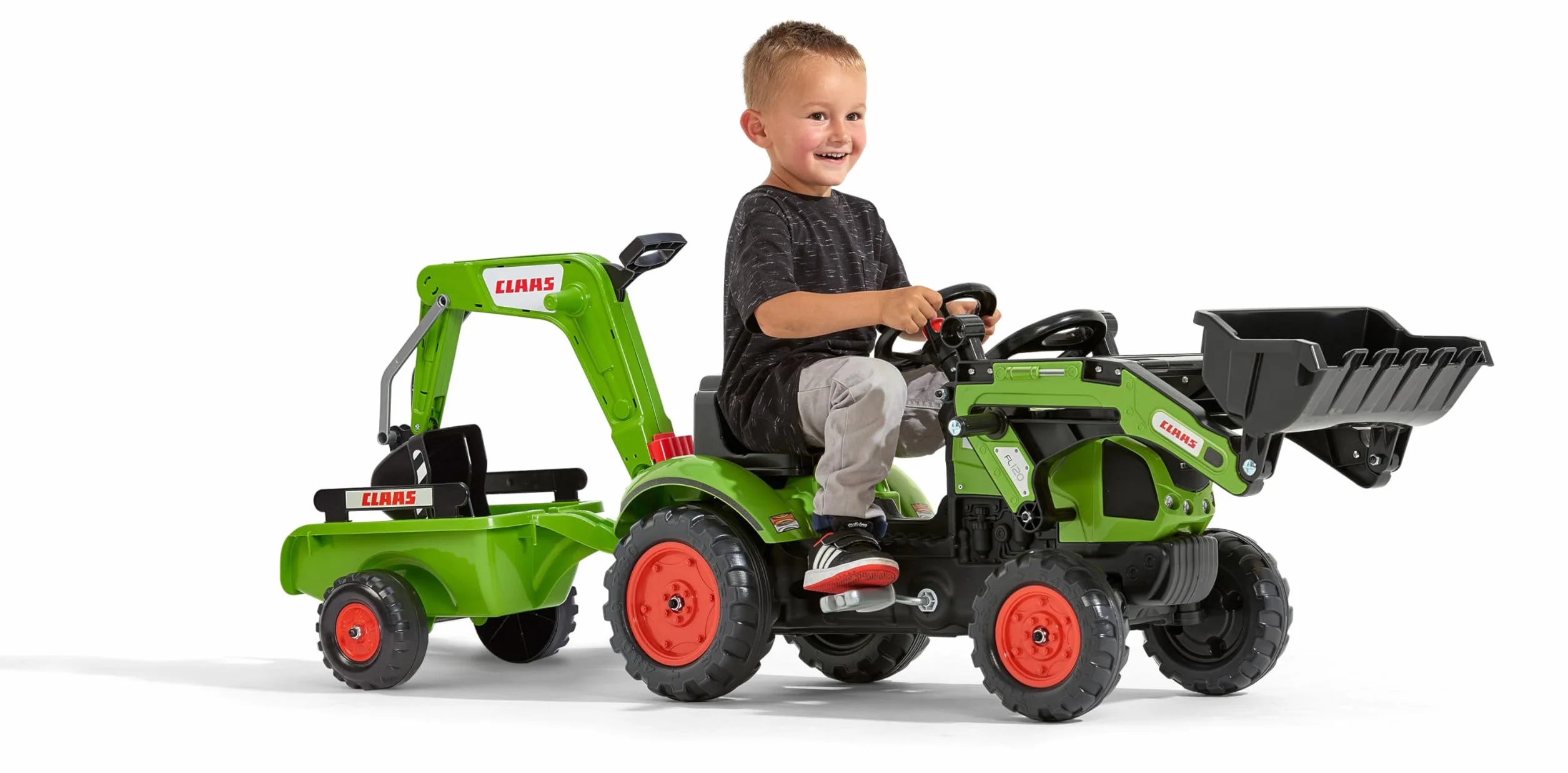 CLAAS Tractopelle a pedales Arion 410 avec excavatrice