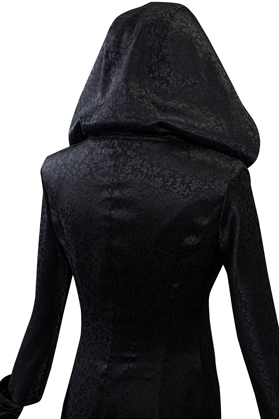 Moth Lady Halloween Carnaval medieval con capucha vestido cosplay trajes trajes de Halloween mujeres negro