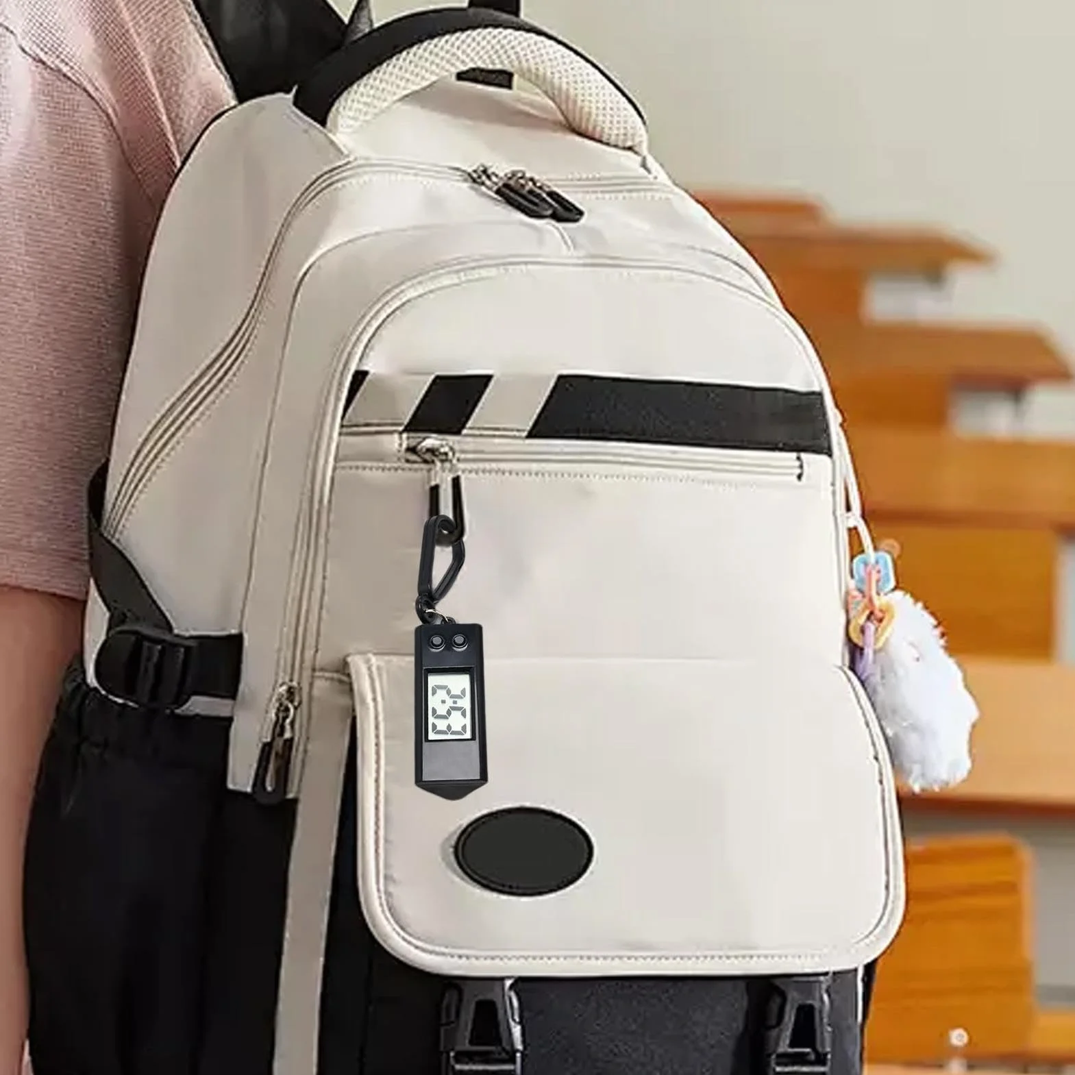 Reloj Digital Llavero con Pantalla Grande Preciso Pequeño para Estudiantes