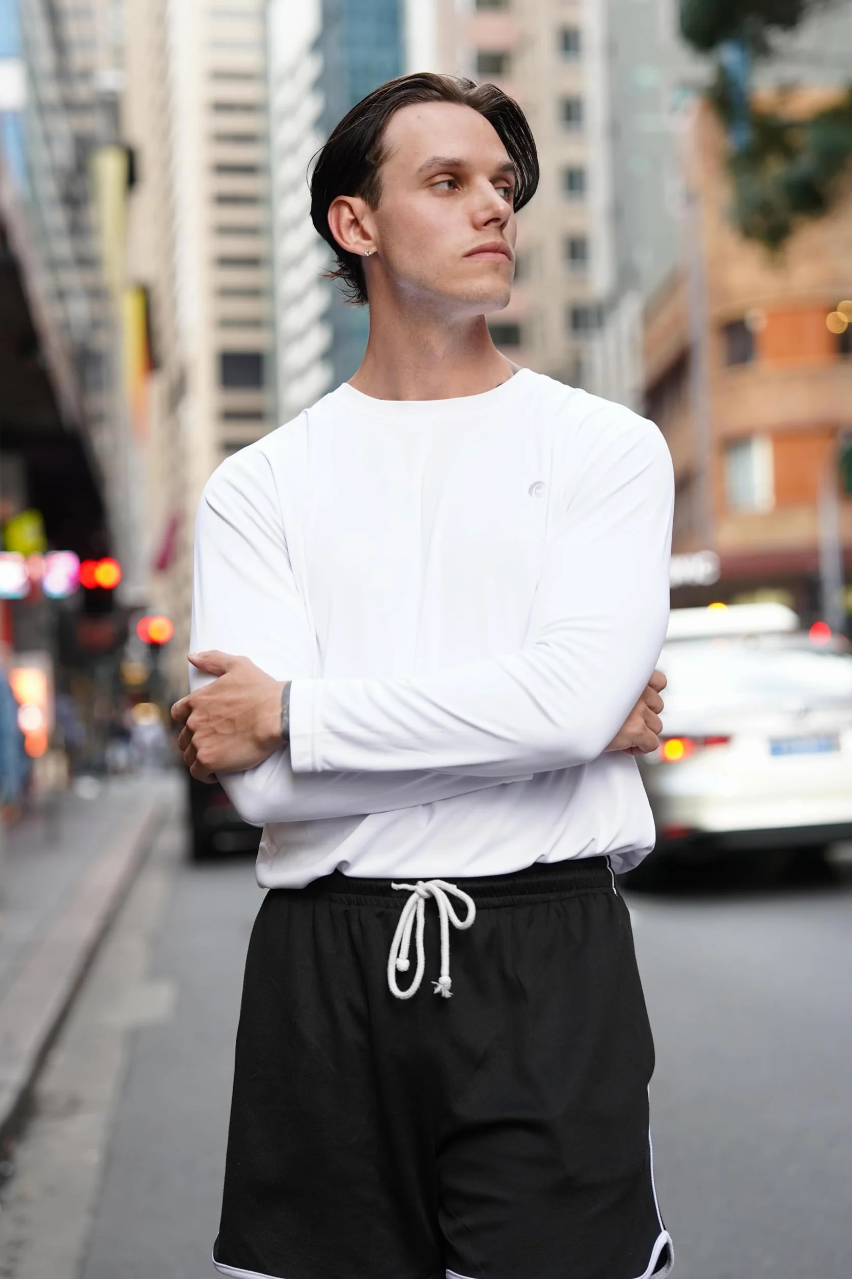 PINSPARK Camiseta Deportiva Hombre Manga Larga Secado Rápido Transpirable Anti-UV