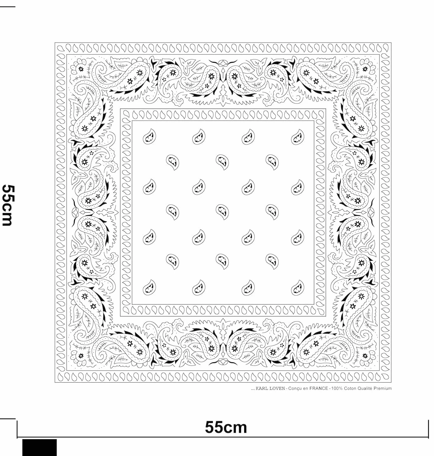Bandanas 100% Algodon Paisley Pañuelo Cabeza Cuello Juego de 5/10/20