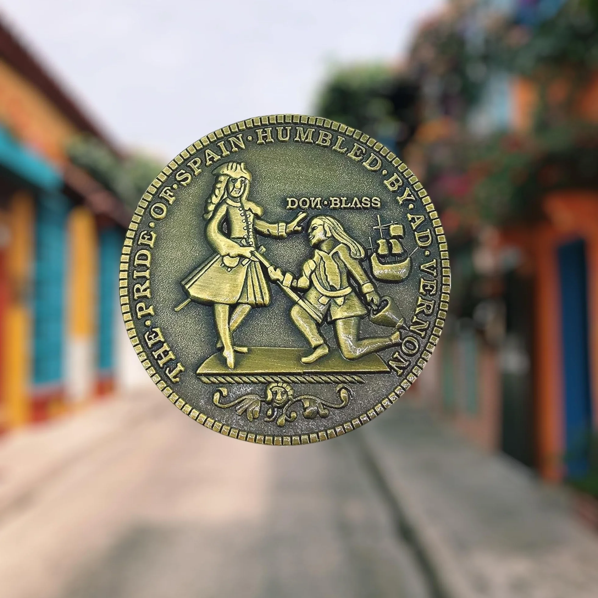 Moneda Blas de Lezo Replica Original 1741 | Monedas Coleccionables Únicas Para Regalos Exclusivos y Originales o Para Coleccionistas | Hobbies, Entretenimiento Para Todas Las Edades