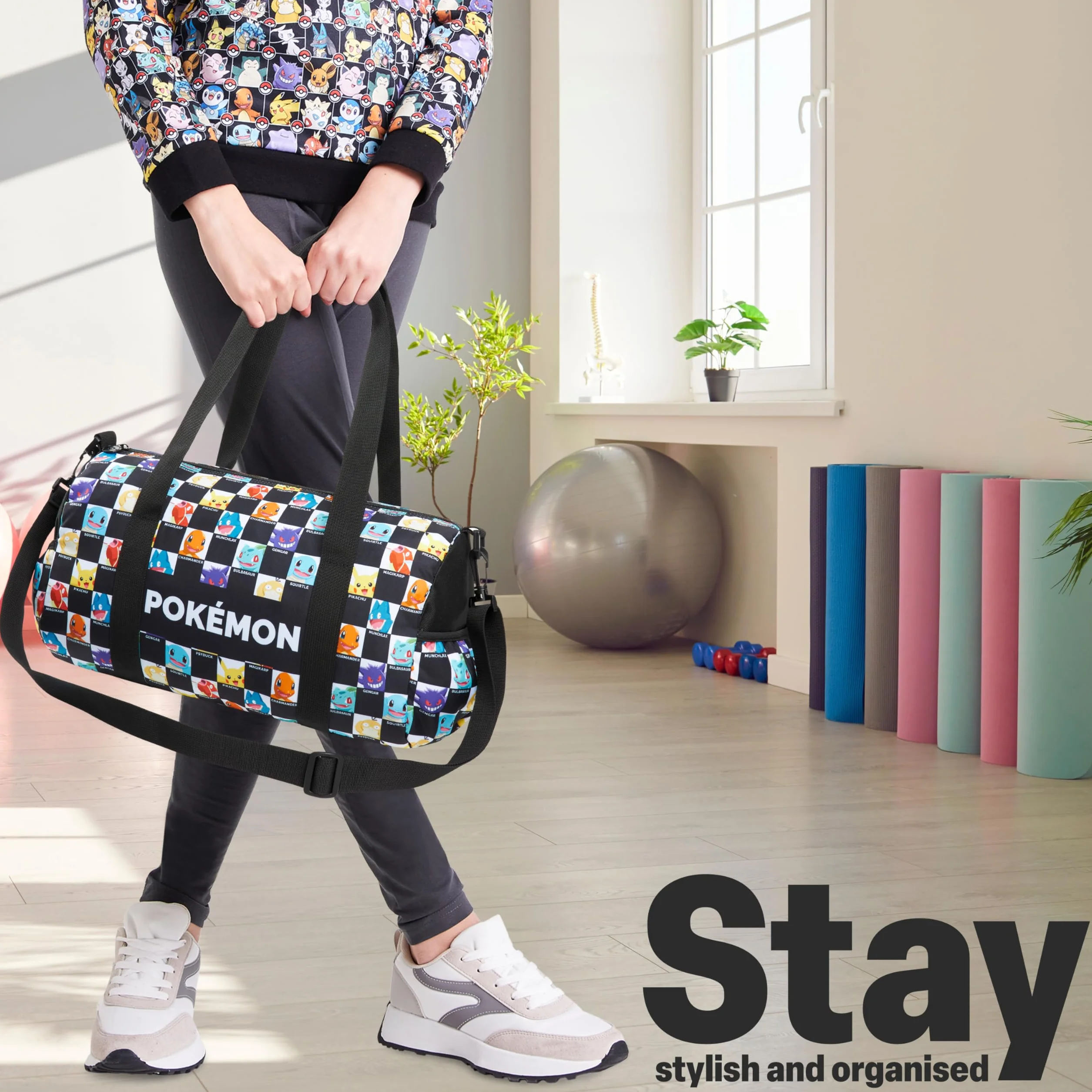Bolsa Deporte Pokémon Pikachu para Viaje Playa Gym Bandolera