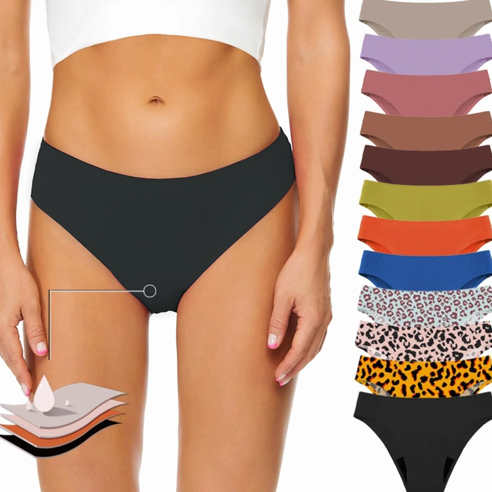 Bañador Menstrual Niña Adolescentes Bikini Menstrual Traje De Baño Mujer Cómodas Suaves Playa Piscina