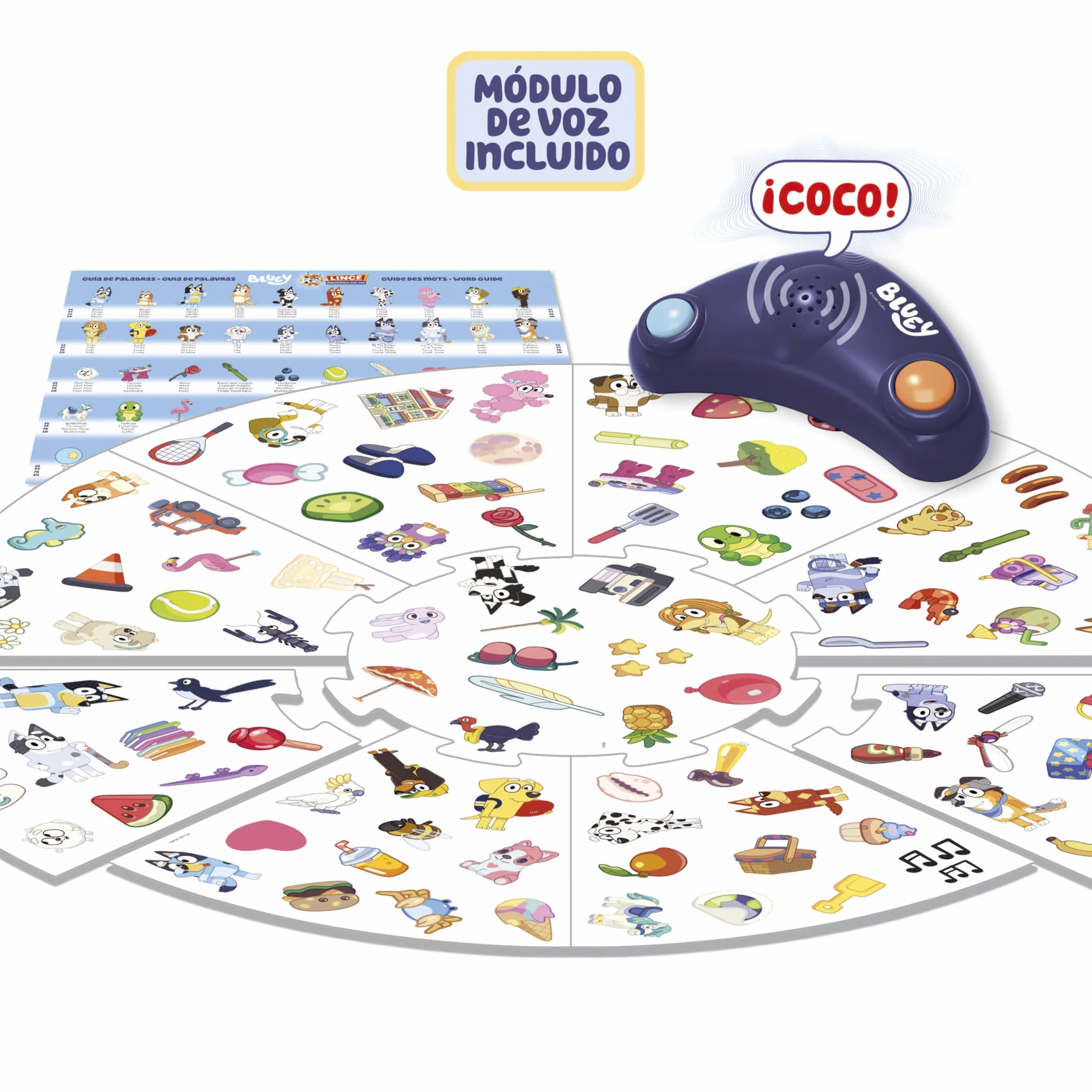 Educa - Lince Bluey Juego de Mesa Infantil | Lince Electrónico Original | Juego Rápido de Observación y Agudeza Visual | Diversión en Familia | Regalo para Niños a Partir de 5 años (20359)