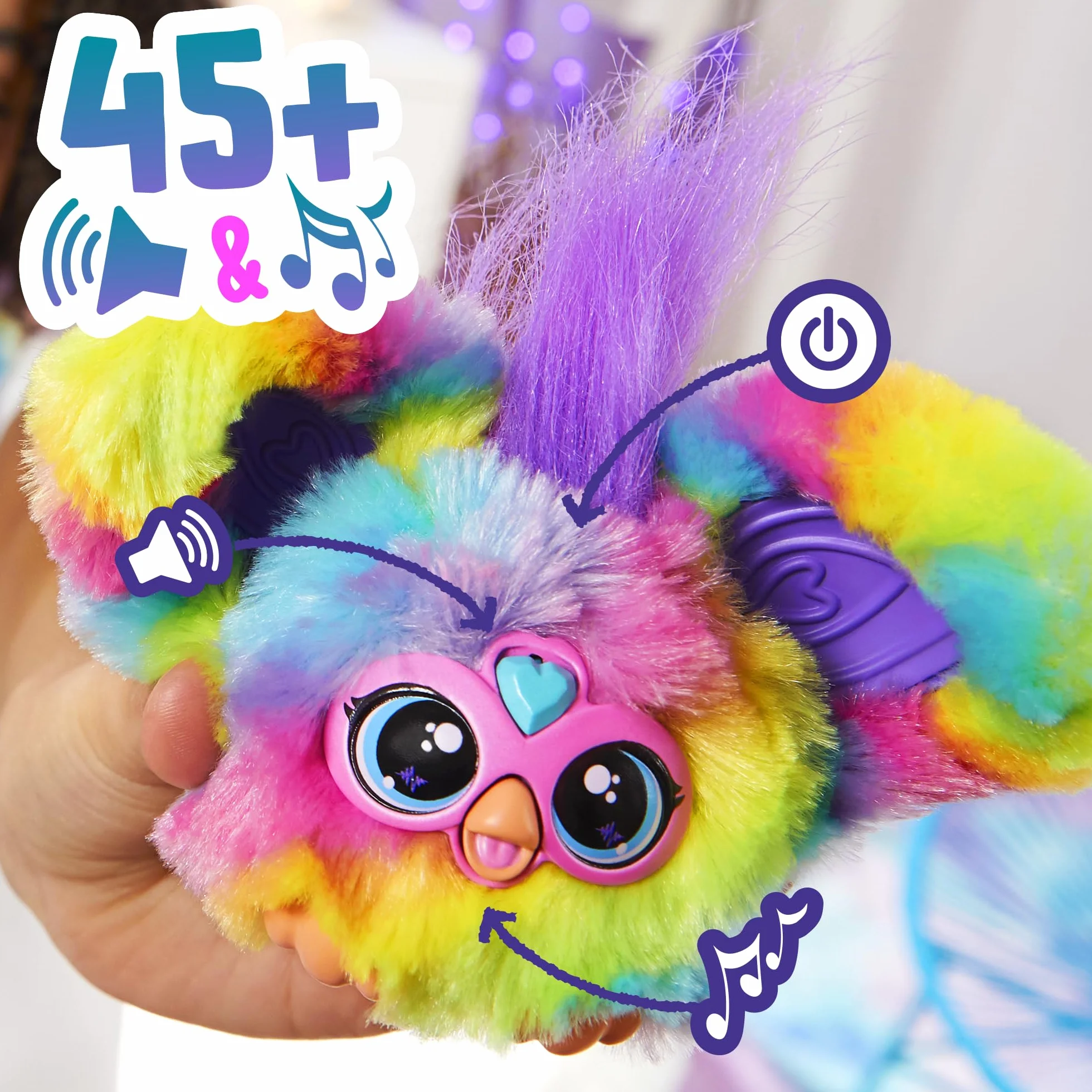 Furby Furblets Ray-Vee Minipeluche electrónico de juguete