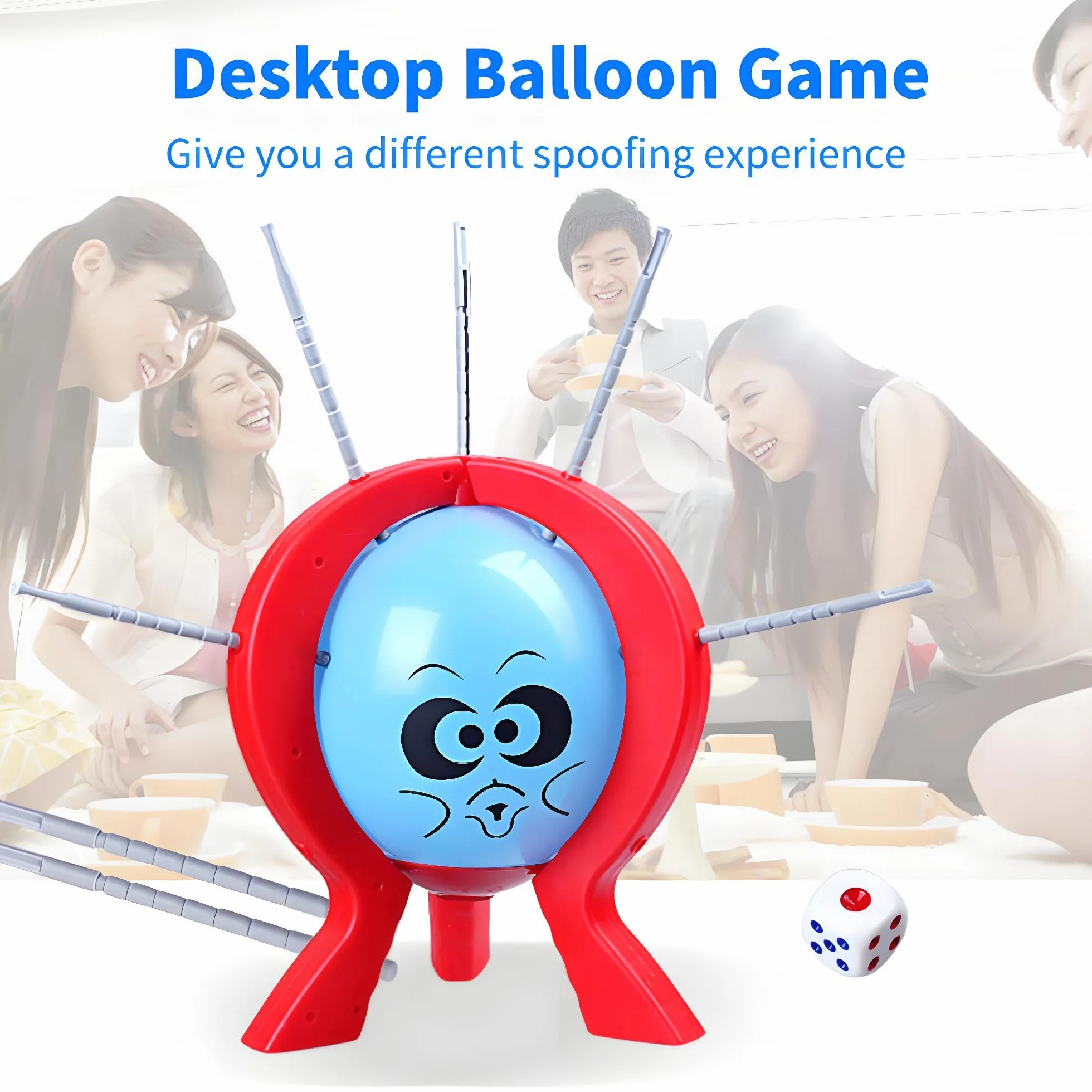 Dilwe Juego de RáFaga de Globos, Juguete de Pinchazo de Globo Interactivo para Fiesta de niñOs de Escritorio, Juego de Mesa para niñOs de 8 añOs en Adelante