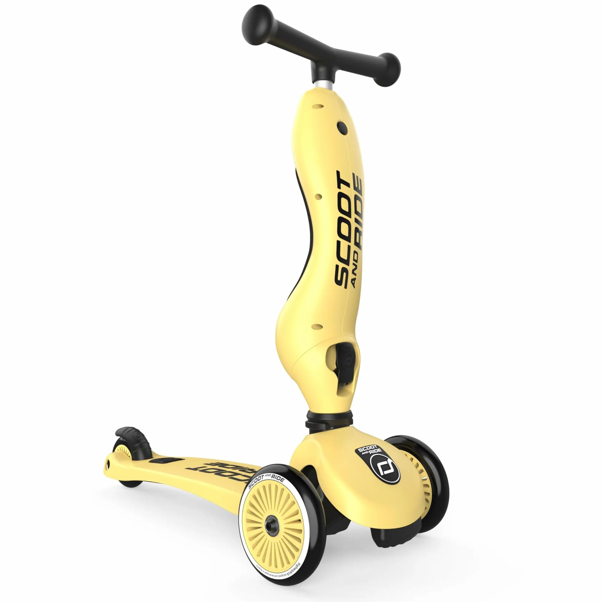 Scoot and Ride Highwaykick 1 Limone 2 in 1 con seduta regolabile in Altezza per Bambini 1-5 Anni