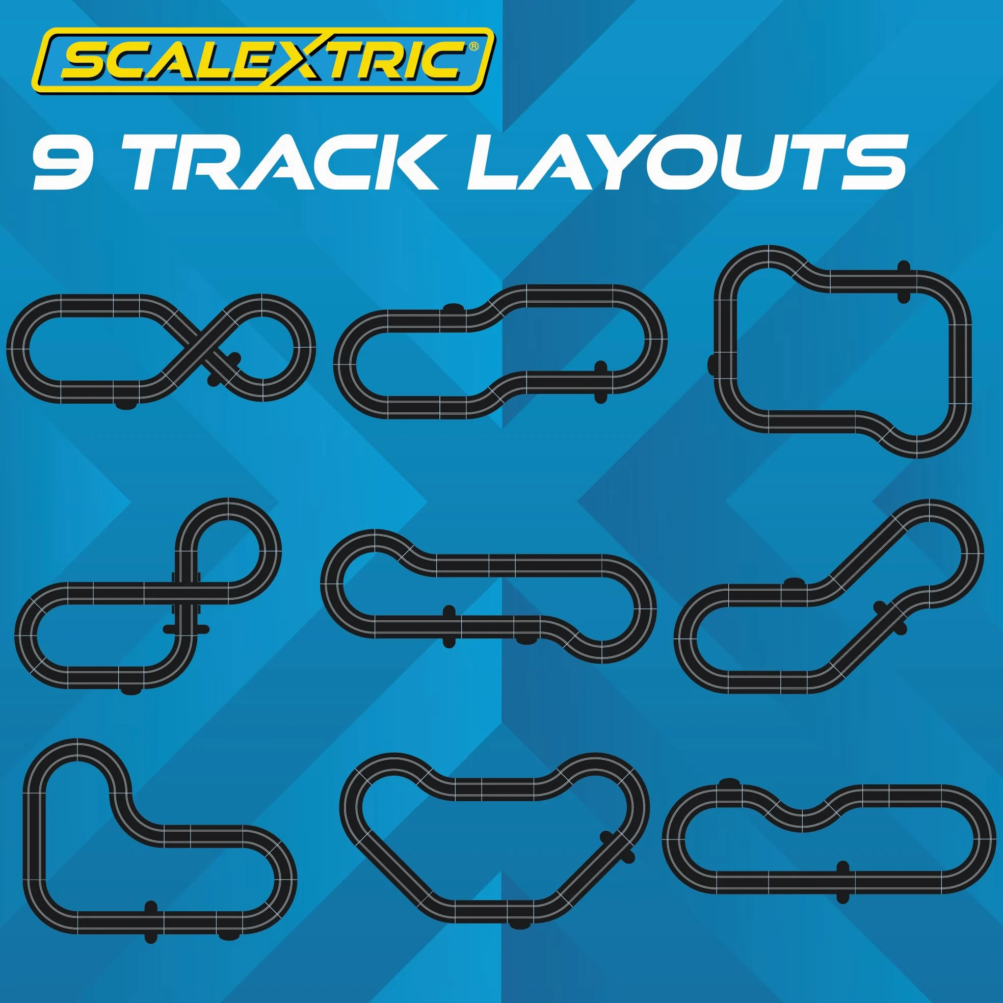 Scalextric 1980s Grand Prix Race Set Conjuntos estándar, Multicolor, C1432M