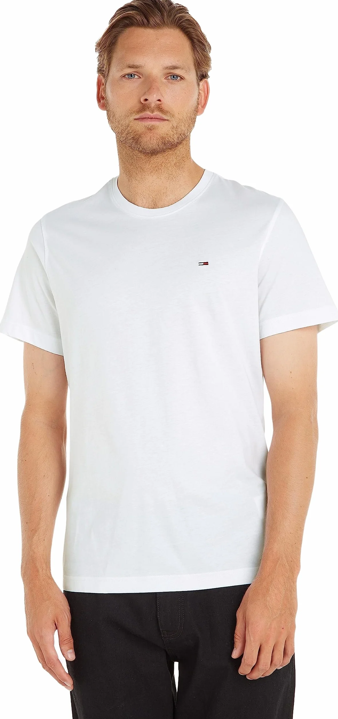 Tommy Jeans Camiseta Manga Corta Hombre Jersey Slim Fit