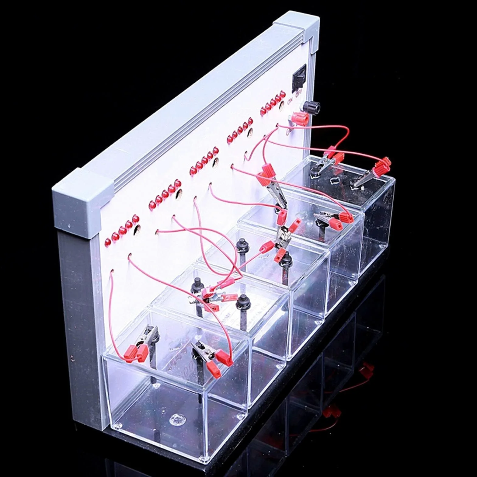 Demostrador De Conductividad De Electrolitos En Química, Dispositivo Experimental De Electrólisis del Agua, Instrumento Didáctico sobre El Principio De Conducción De Soluciones.