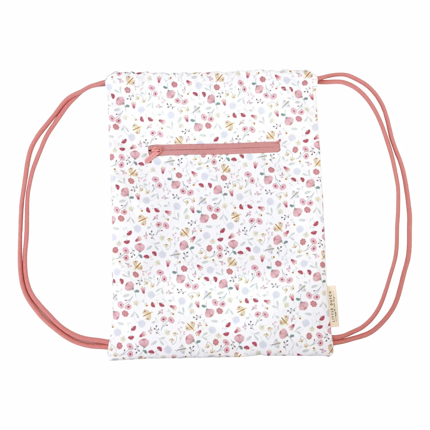 Little Dutch Bolsa de deporte infantil 38 x 29 cm flores mariposas multicolor