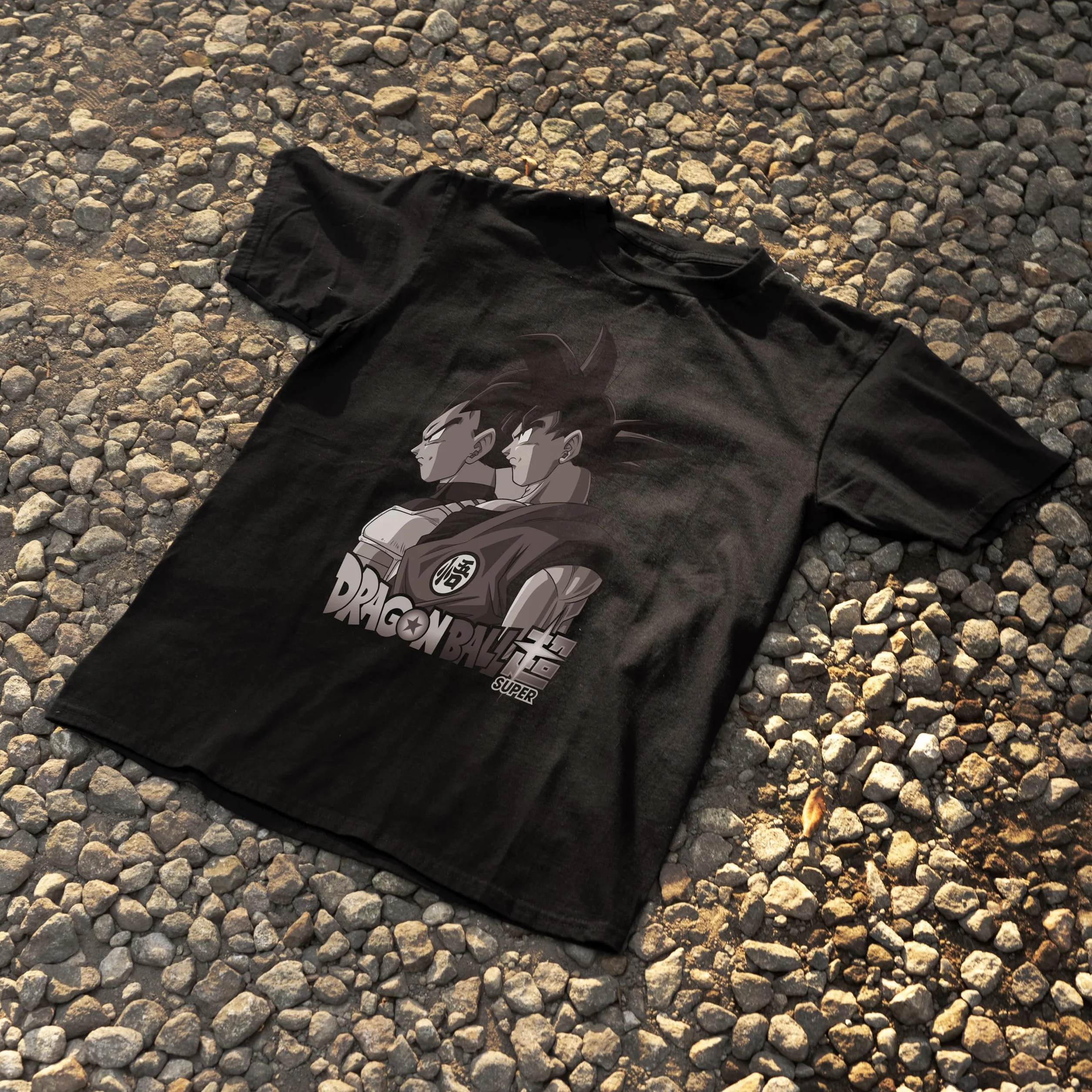 Dragon Ball Super Goku & Vegeta Black Short Sleeve T-Shirt Unisex Adulto Pack de 1