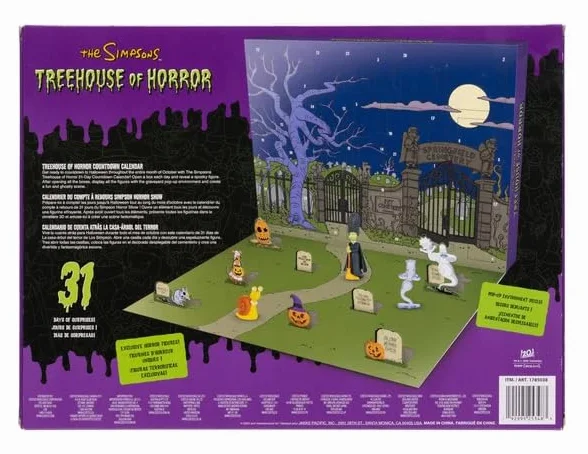 Calendario de cuenta regresiva de Los Simpsons Treehouse of Horror