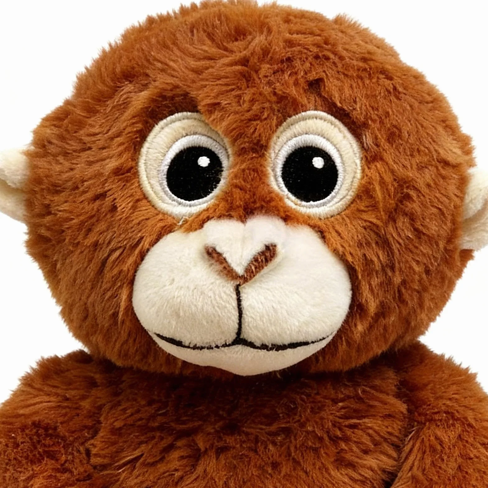 Genérico Mono De Peluche - Diseño Realista con Manos Largas, Muñeco De Peluche De 36cm, 110g De Peso + Marco De 14.2 Pulgadas, Fibra Sintética Suave Premium - para Salones & Día del Niño
