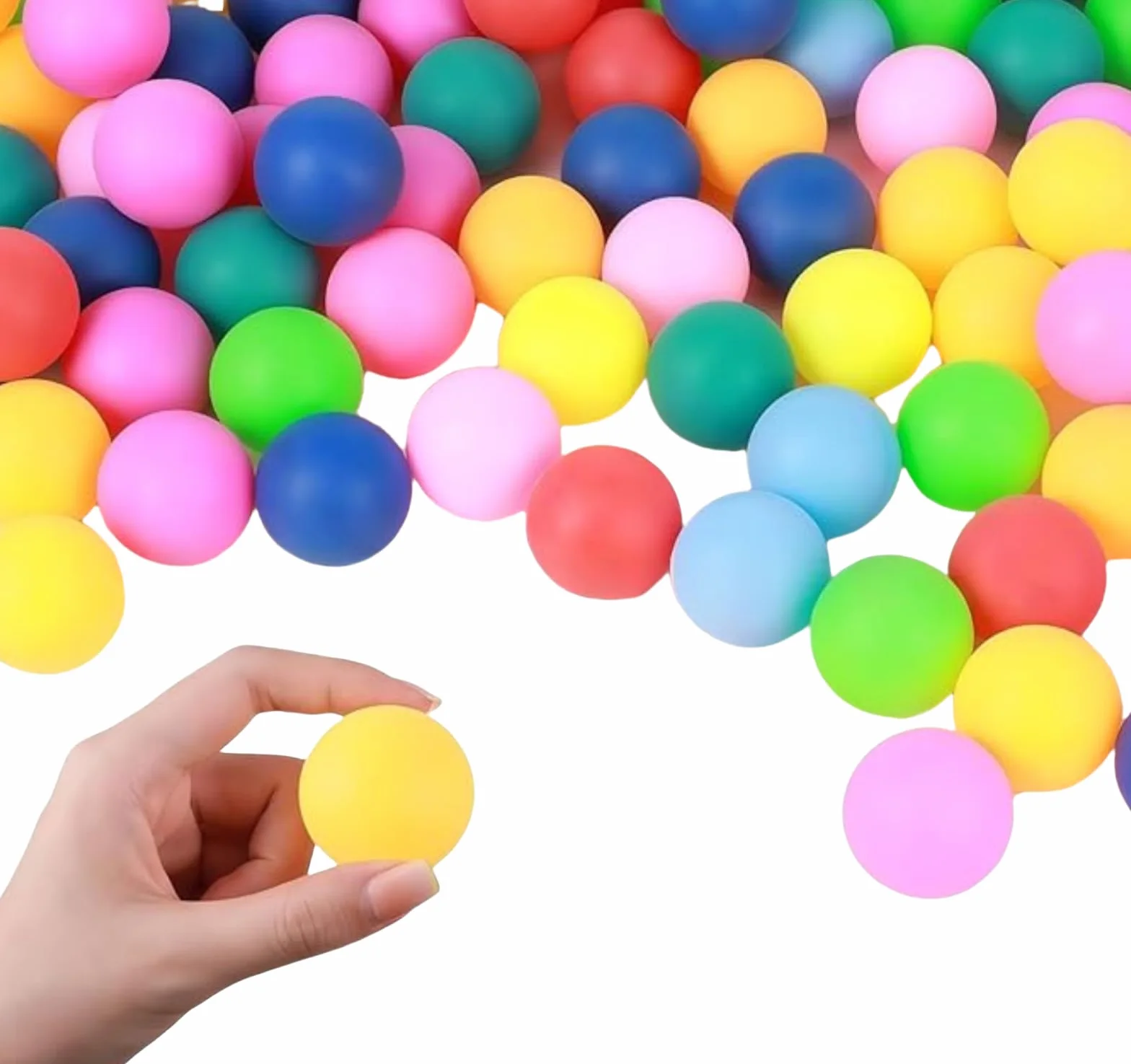 Pelotas de Ping Pong 60 Piezas 40 mm Color para Adultos y Niños