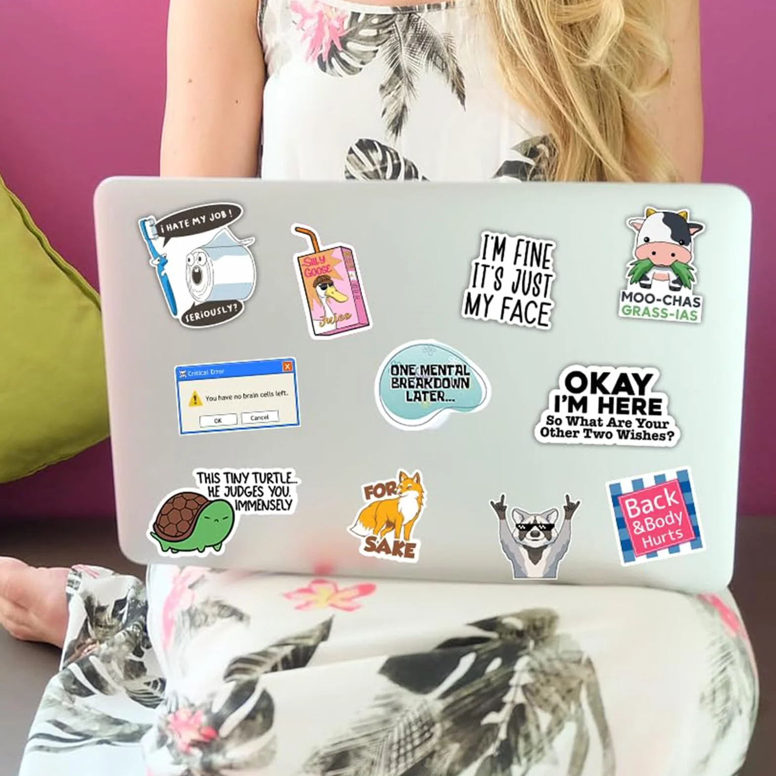 130 Piezas Conjunto De Stickers Divertidos, Material De PVC Impermeable, Calcomanías Geniales Y Graciosas para Adultos, Ideal para Botellas De Agua, Portátiles, Autos Y Más