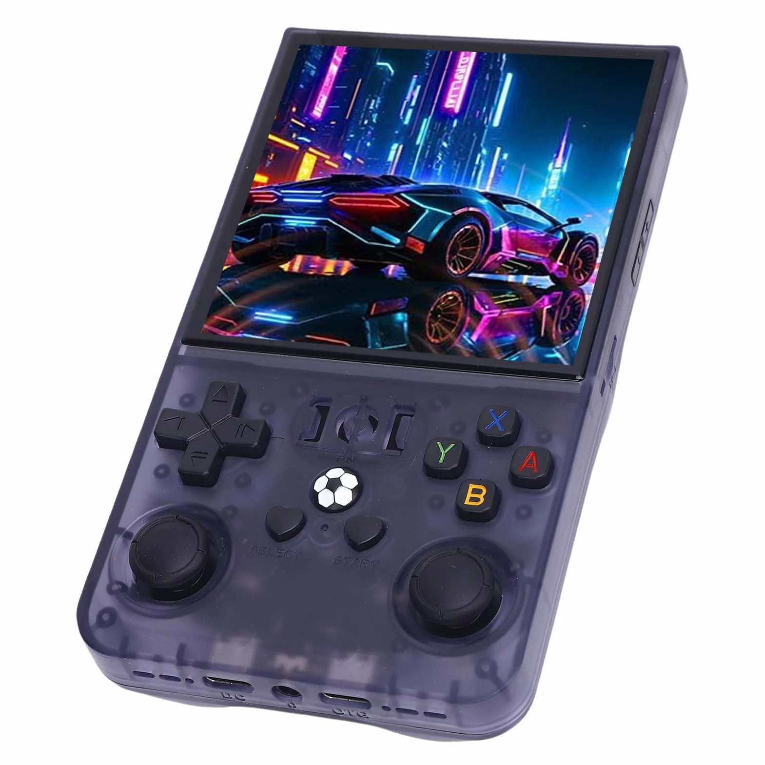 Wakects Consola de Juegos Portátil, Consola de Videojuegos Retro Portátil con Pantalla de 4 Pulgadas 720x720, , Joysticks Dobles, Batería de 4000 MAh para Viajes y Viajeros (128G)