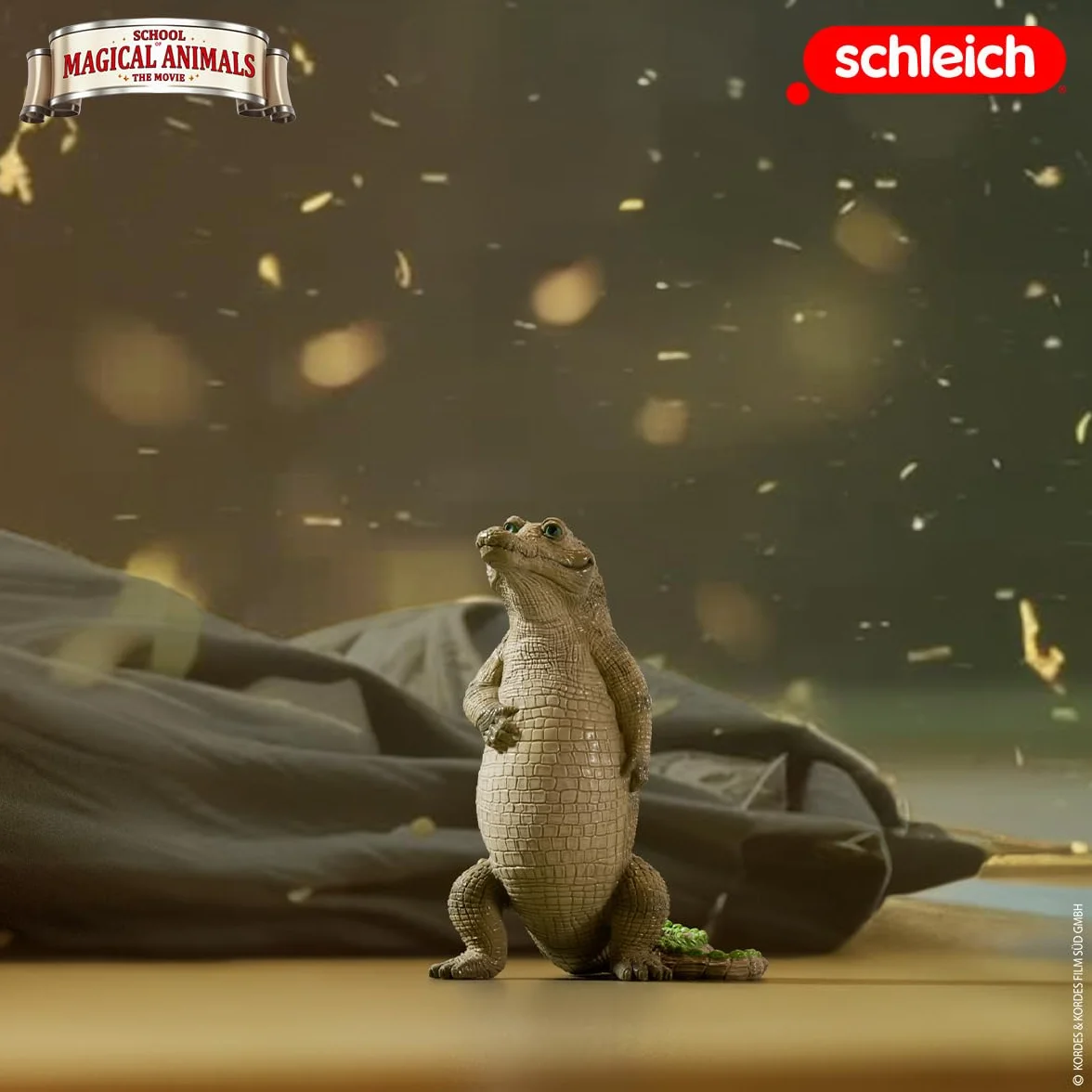 Schleich EL Colegio DE LOS Animales MÁGICOS | Rick 14913 | Figura de cocodrilo de la película | Figura de colección Fiel al Detalle | Regalo para niños y coleccionistas | Desde 3 años | 5 x 9 x 6 cm