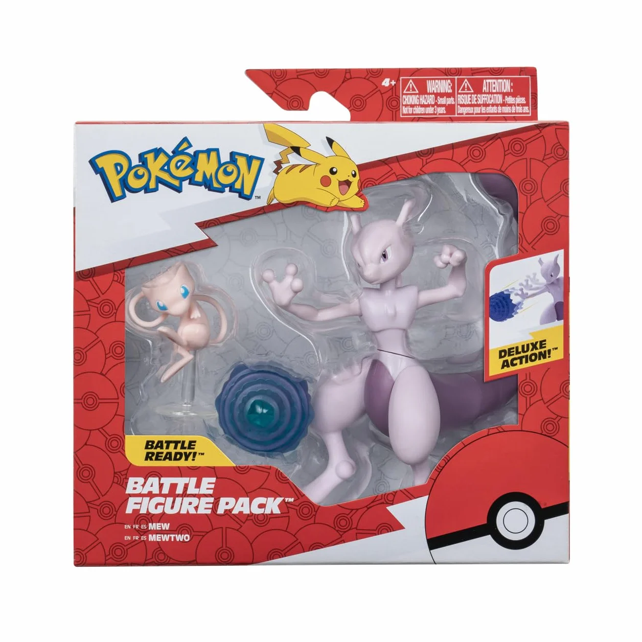 Pokèmon Figuras 2-Pack Mew & Mewtwo - Juguetes Nueva 2023 – Figuras 5-10 cm - Oficialmente Juguetes