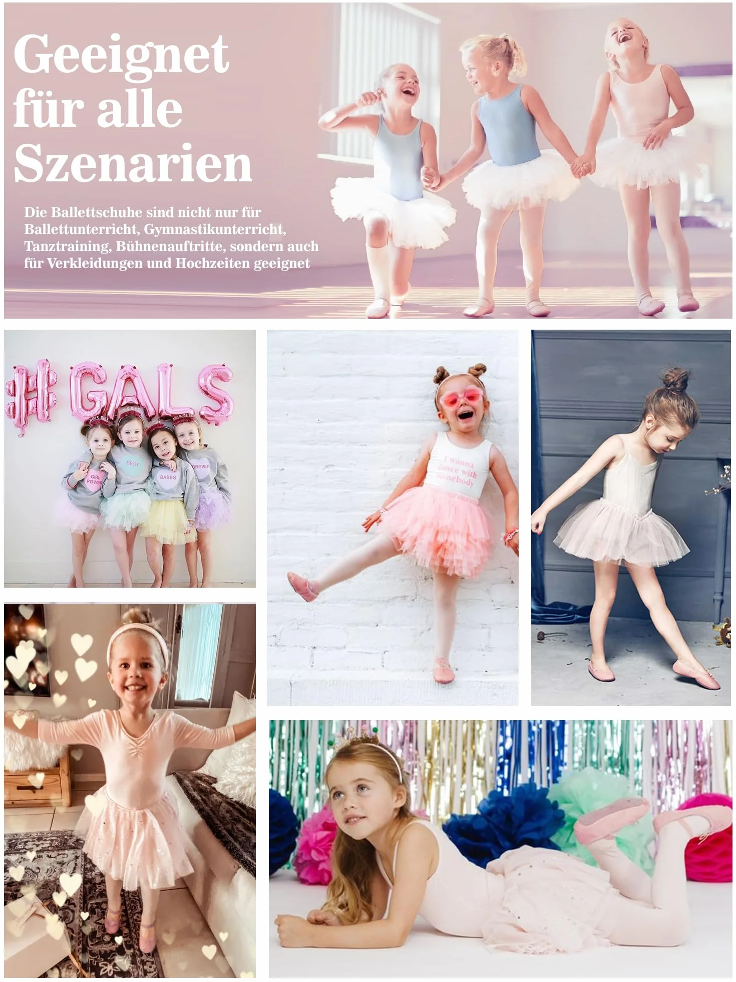 Zapatillas de ballet niña piel forro algodón grueso suela piel completa correas precosidas
