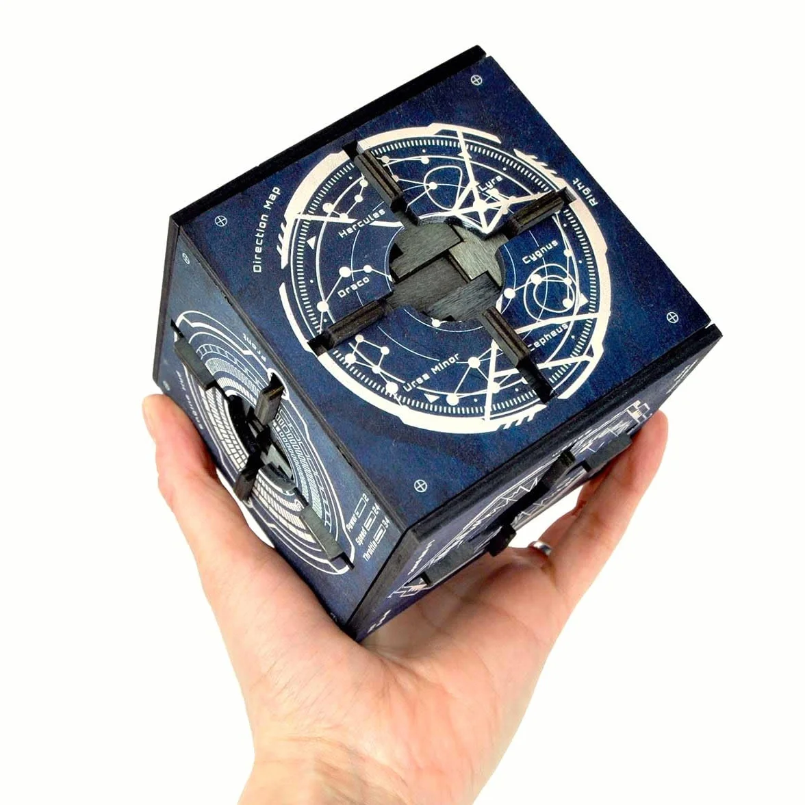 Logica Juegos Art. Vega - Cofre Secreto - Rompecabezas de Madera - Dificultad 6/6 Experto - Serie Star Adventures