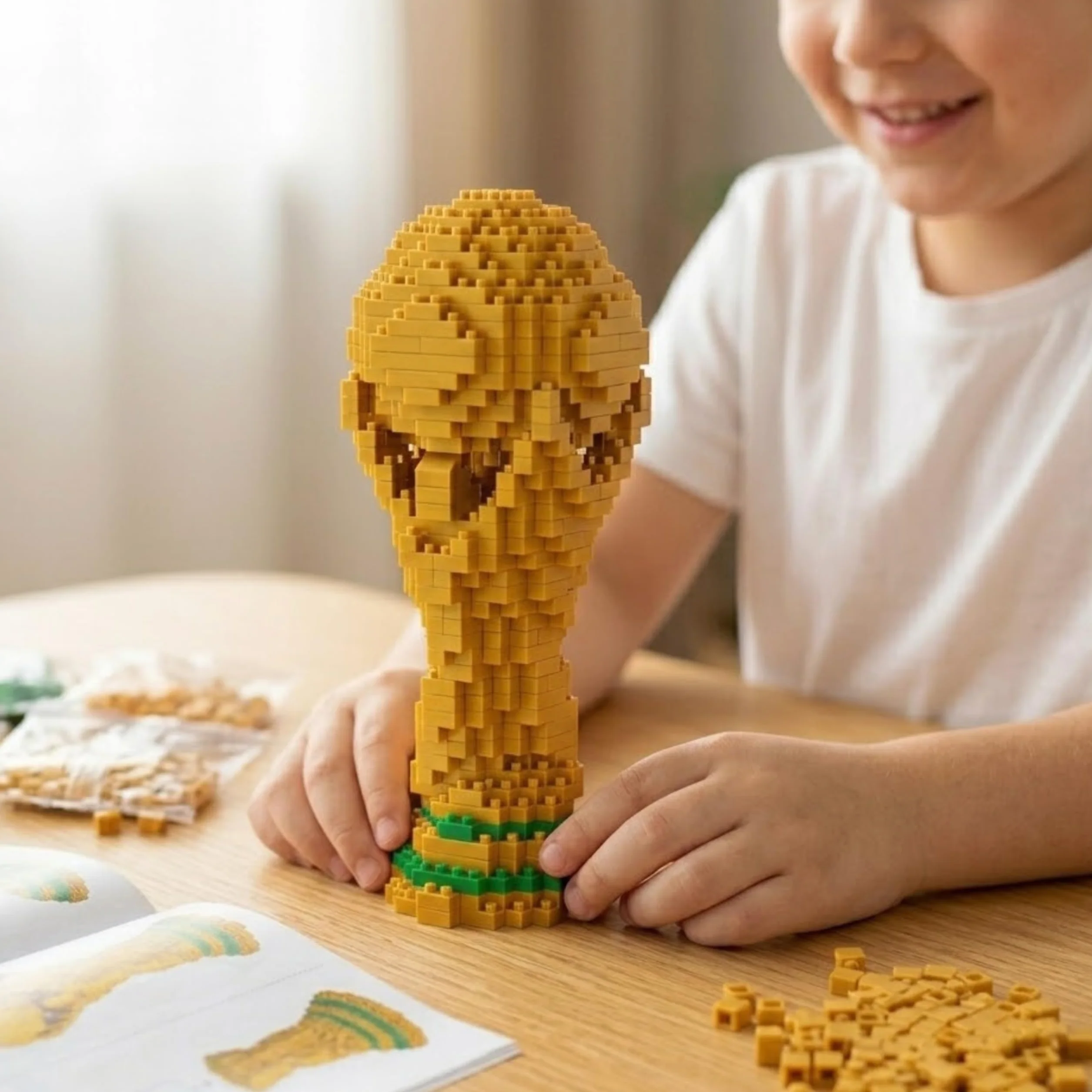Puzzle 3D Copa del Mundo Fútbol para Niños 6-10 Años Regalo