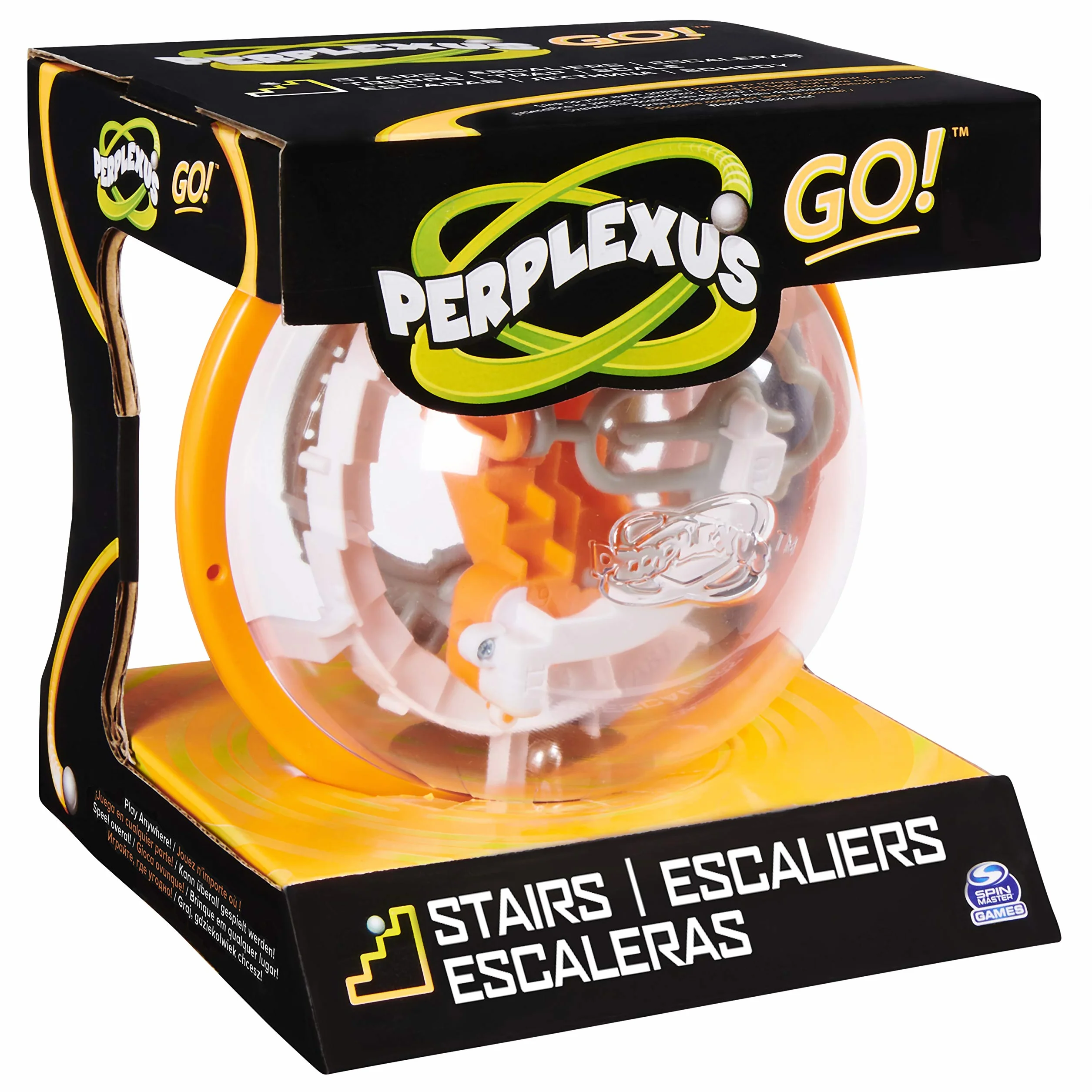 PERPLEXUS - PERPLEXUS GO! - Laberinto 3D con 35 desafíos - Juguete perplejo - Juego de acción y Reflejo - Rotura para niños - Virtus pedagógicas - Juego Infantil de 8 años y + - Color Aleatorio