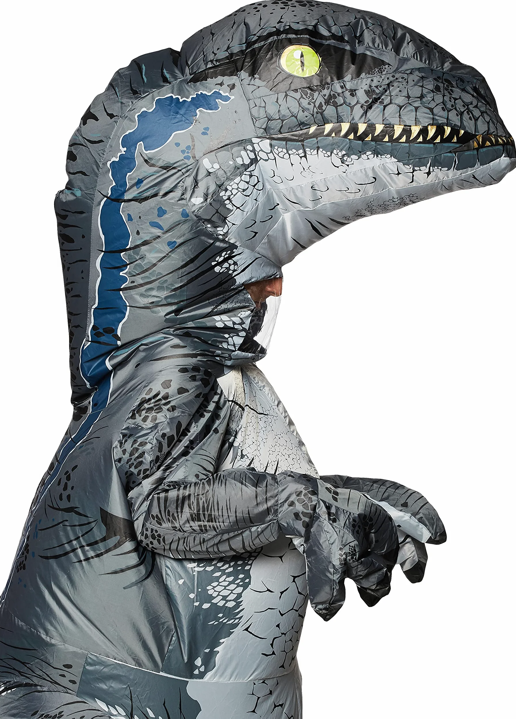 Generique - Disfraz Hinchable sonoro velocirráptor Jurassic World Fallen Kingdom Adulto
