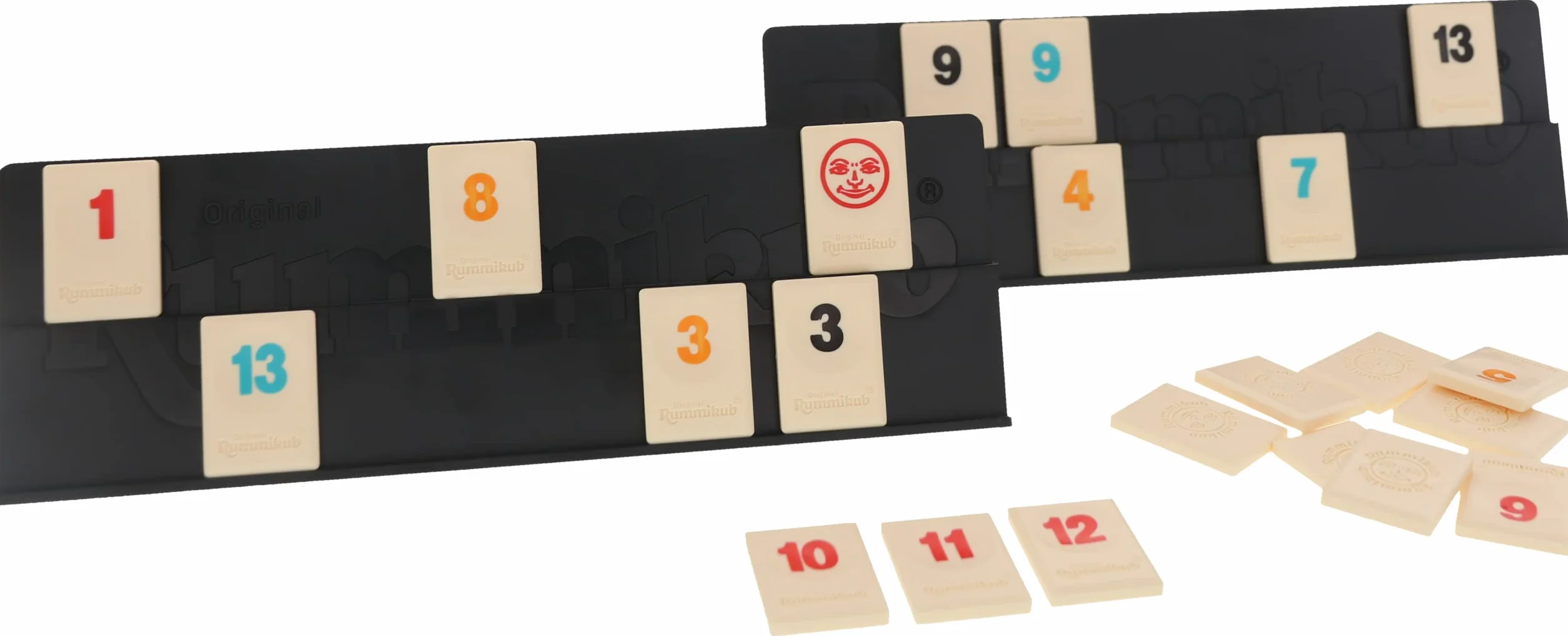RUMMIKUB - Compact Travel Edition - Juego de Mesa de Viaje para Niños y Adultos - A Partir de 6 Años - Incluye Bolsa de Transporte - Versión Portátil - de 2 a 4 Jugadores