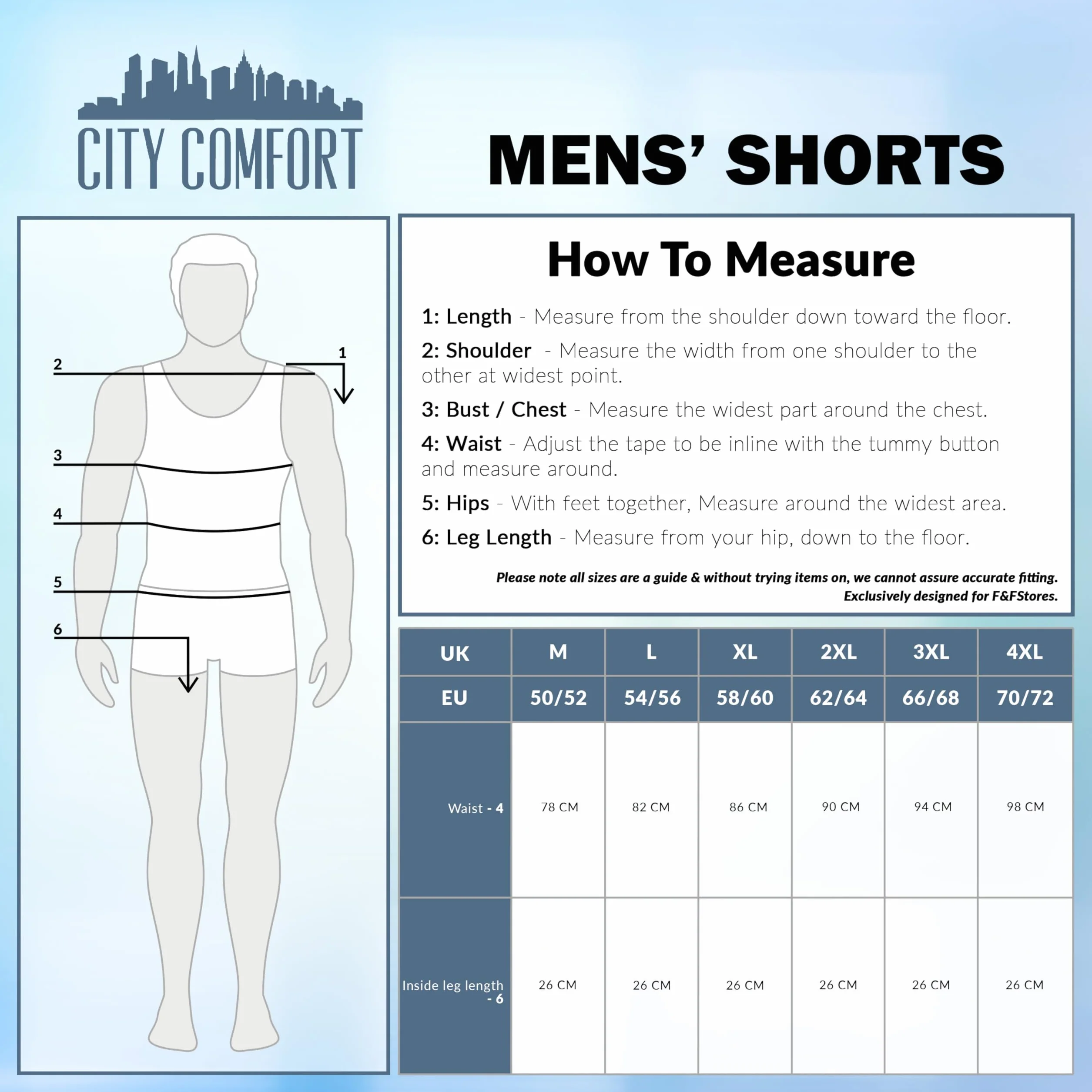 CityComfort Pantalones Cortos Pijama Hombres Pack 2 Piezas