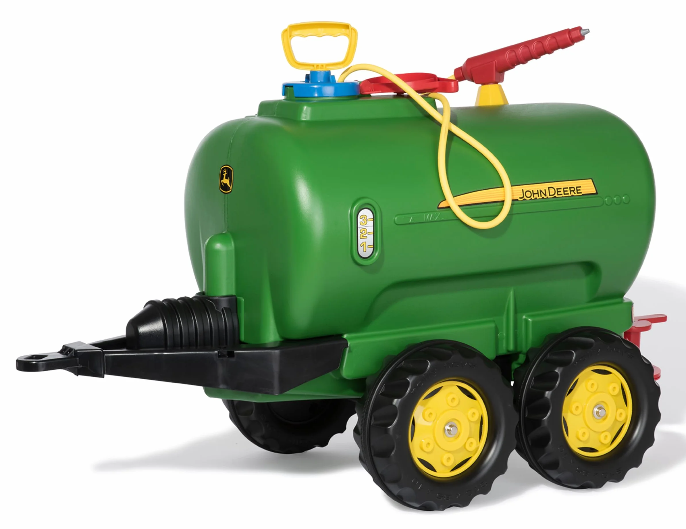 Rolly Toys John Deere rollyTanker remolque (accesorio para vehículos de pedales, para niños de 3 a 10 años, tractor depósito de agua con bomba + pistola, capacidad 30 litros) 122752