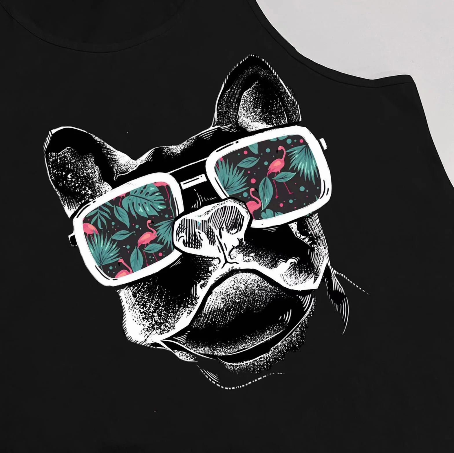 HOTCAT Camiseta sin mangas para hombre diseño oso panda gafas de sol estilo callejero