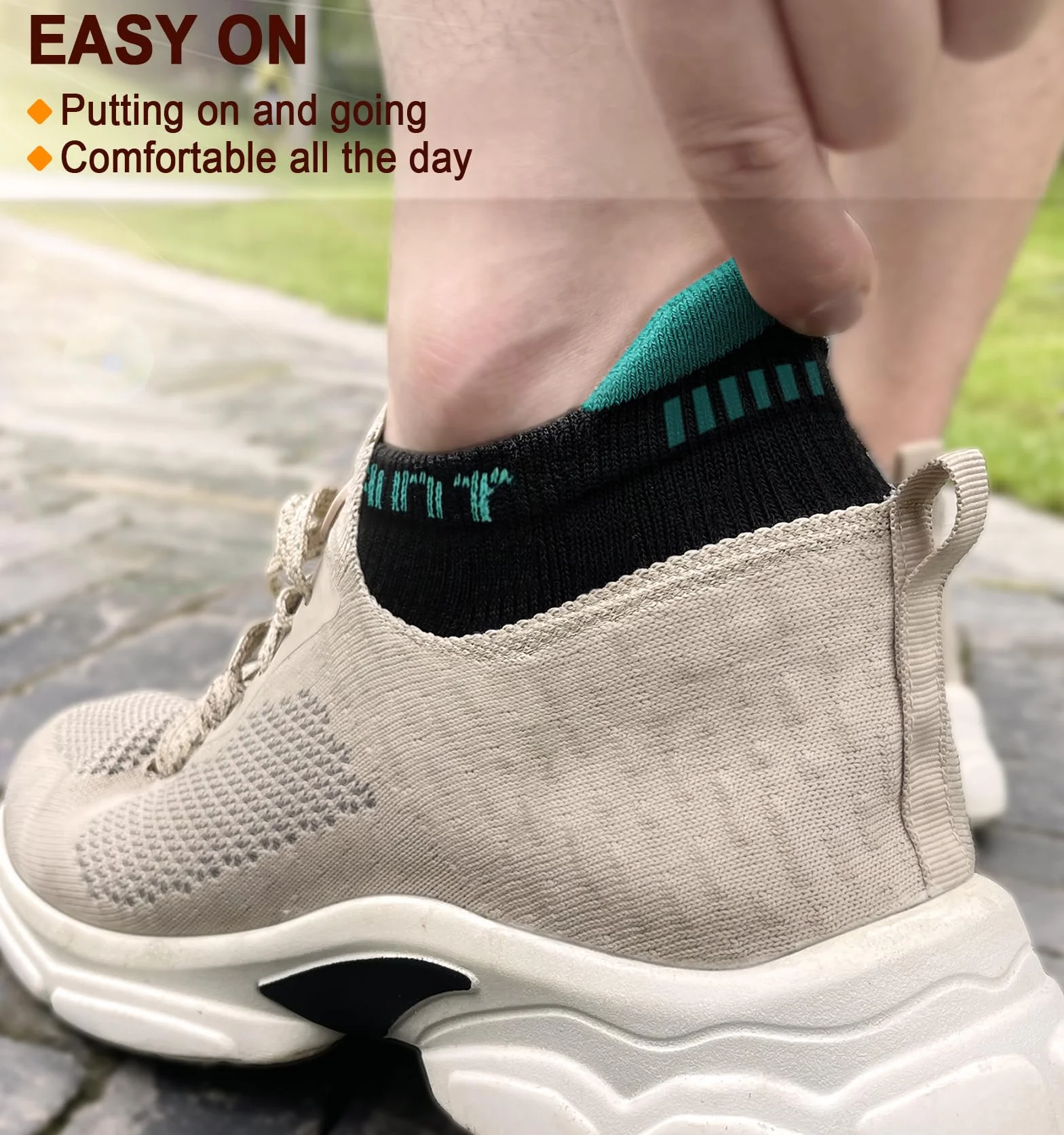 KEMISANT Calcetines Tobilleros Hombre 6 Pares, Calcetines Cortos Deporte Running Ciclismo