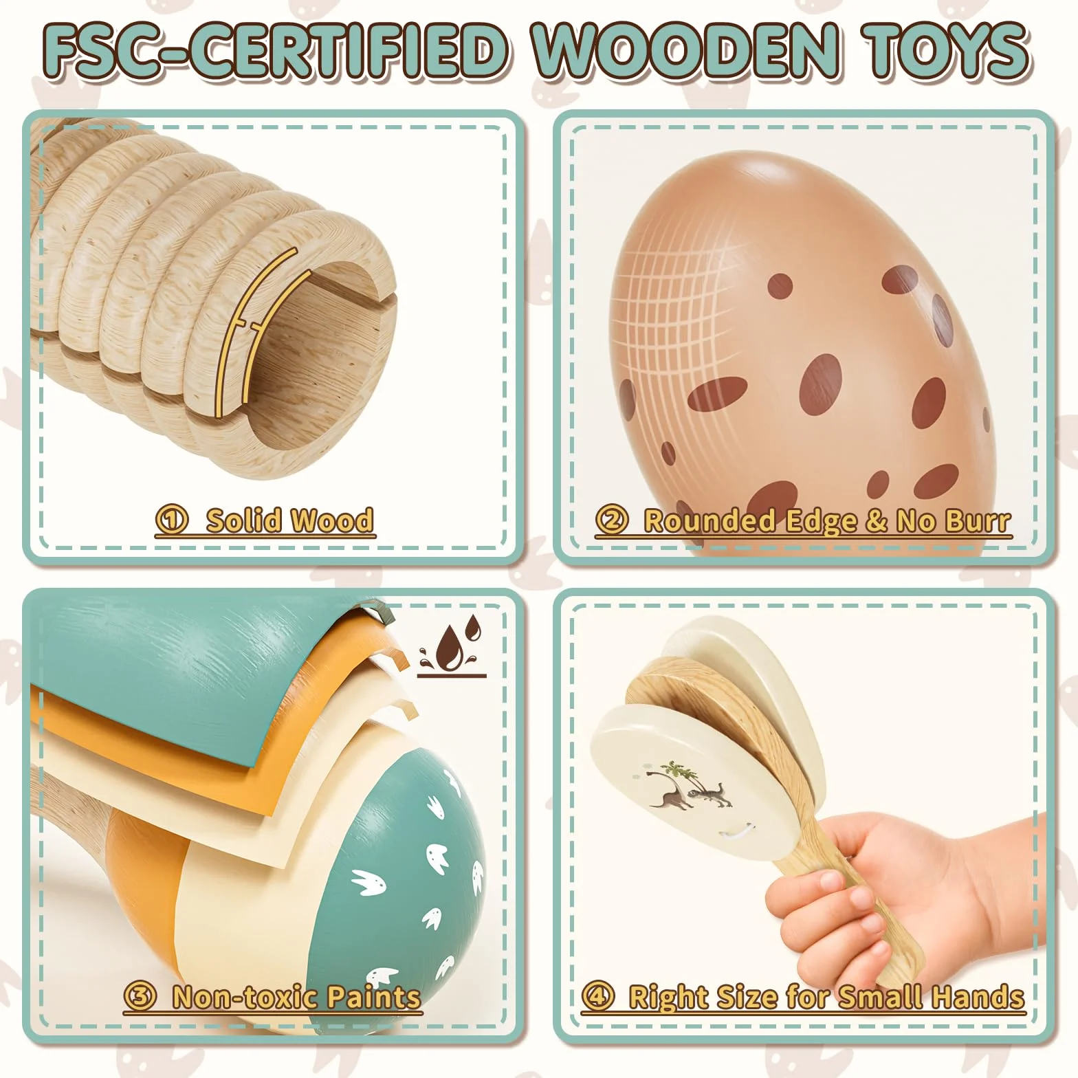 Lehoo Castle Juguetes Niños Instrumentos Musicales Juguetes Madera para Bebes Xilófono Tambor Juguetes Montessori Educación Regalos Niños Niña 1 2 3 Años
