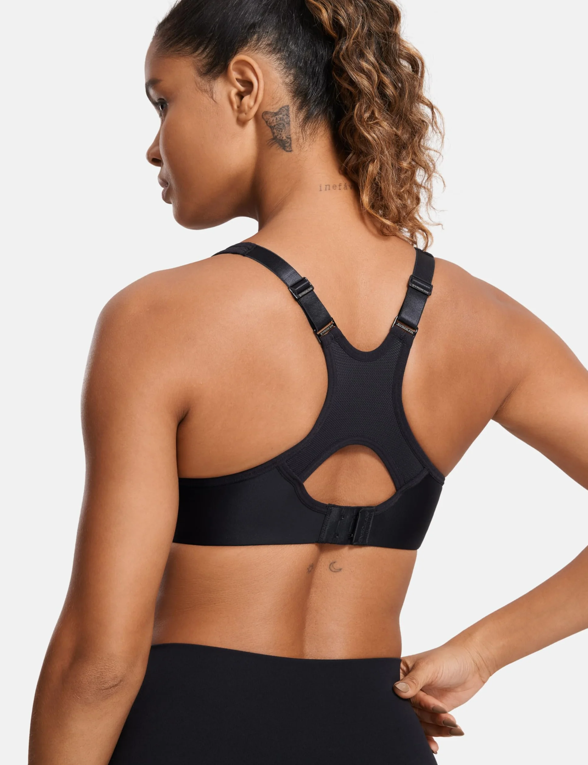 SYROKAN Sujetador Deportivo Alto Impacto con Aros para Mujer