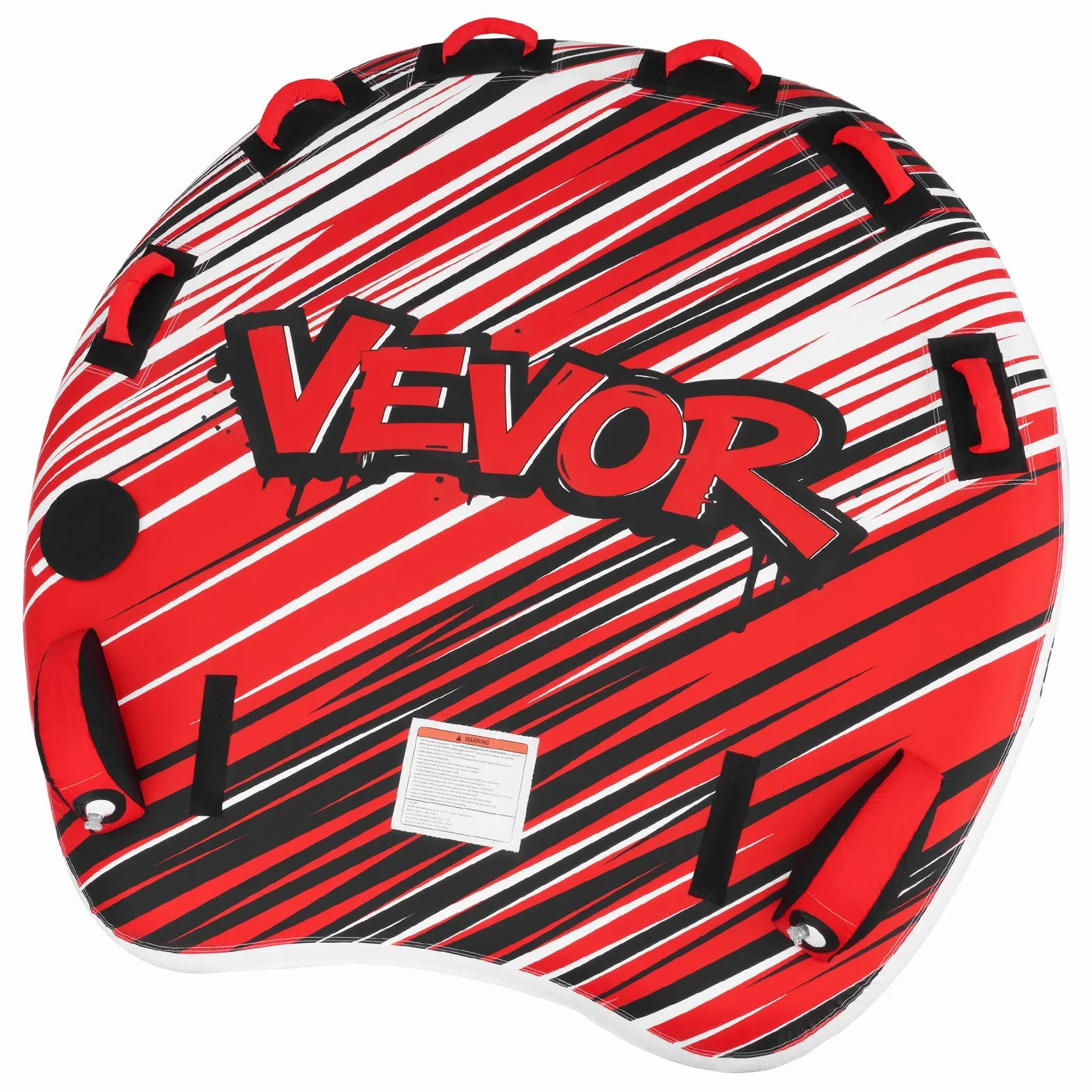 VEVOR Flotador de Arrastre Inflable 3 Personas 165x162 cm 231 kg Rojo