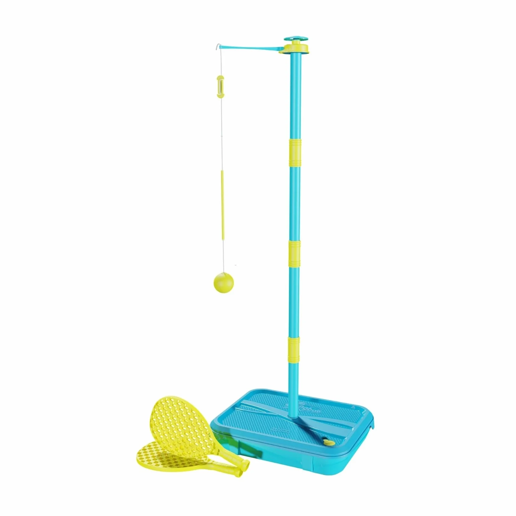 Early Fun - Juego de Swingball para Todas Las Superficies, para Mayores de 3 años, introducción al swingball, Bola de Espuma y murciélagos de Manos pequeñas, Giratorio Superior sin enredos, Base para
