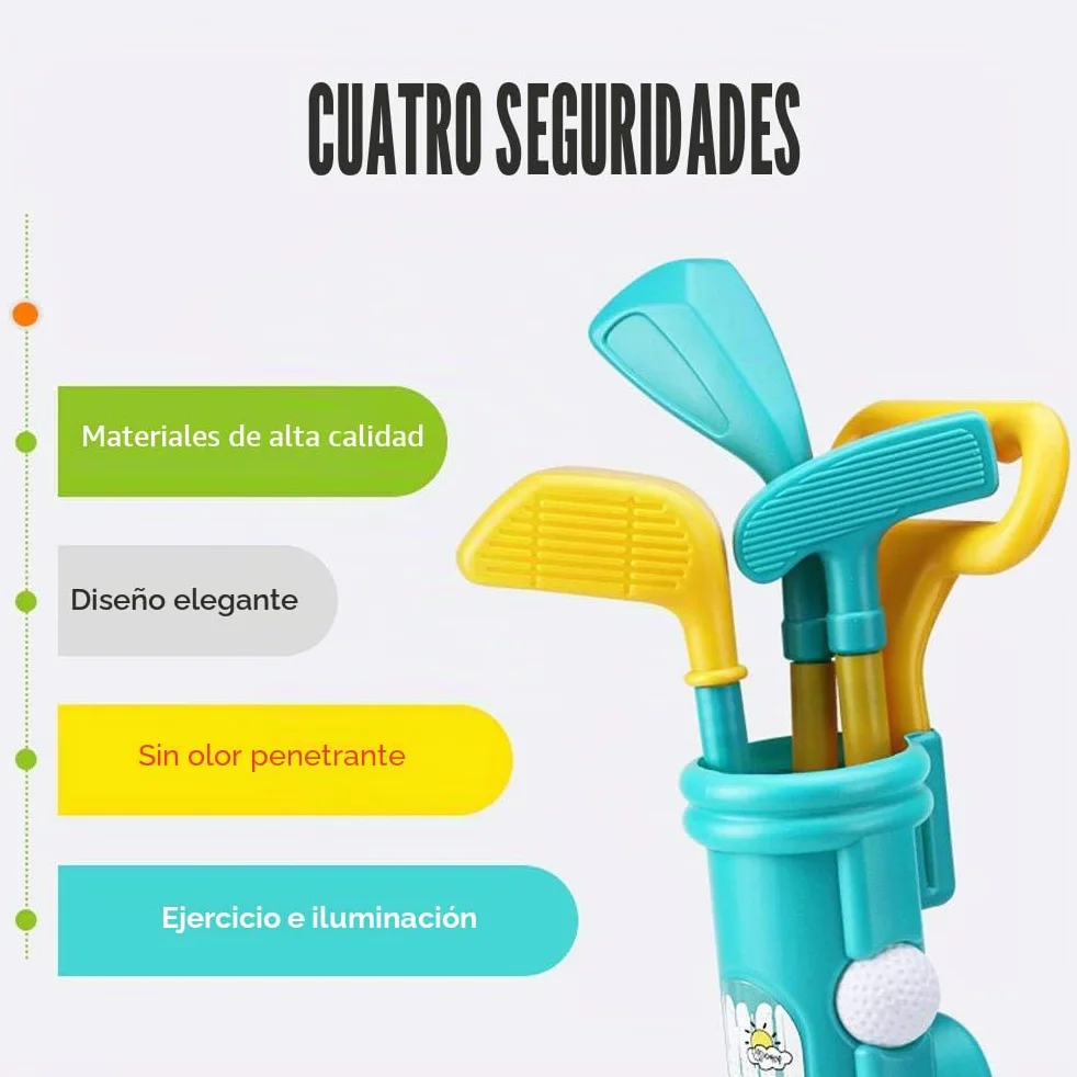 Juguetes de para Niños Juguetes al aire libre Juego de Clubes de Golf, Mini Golf, Juguetes Deportivos para Niños Pequeños
