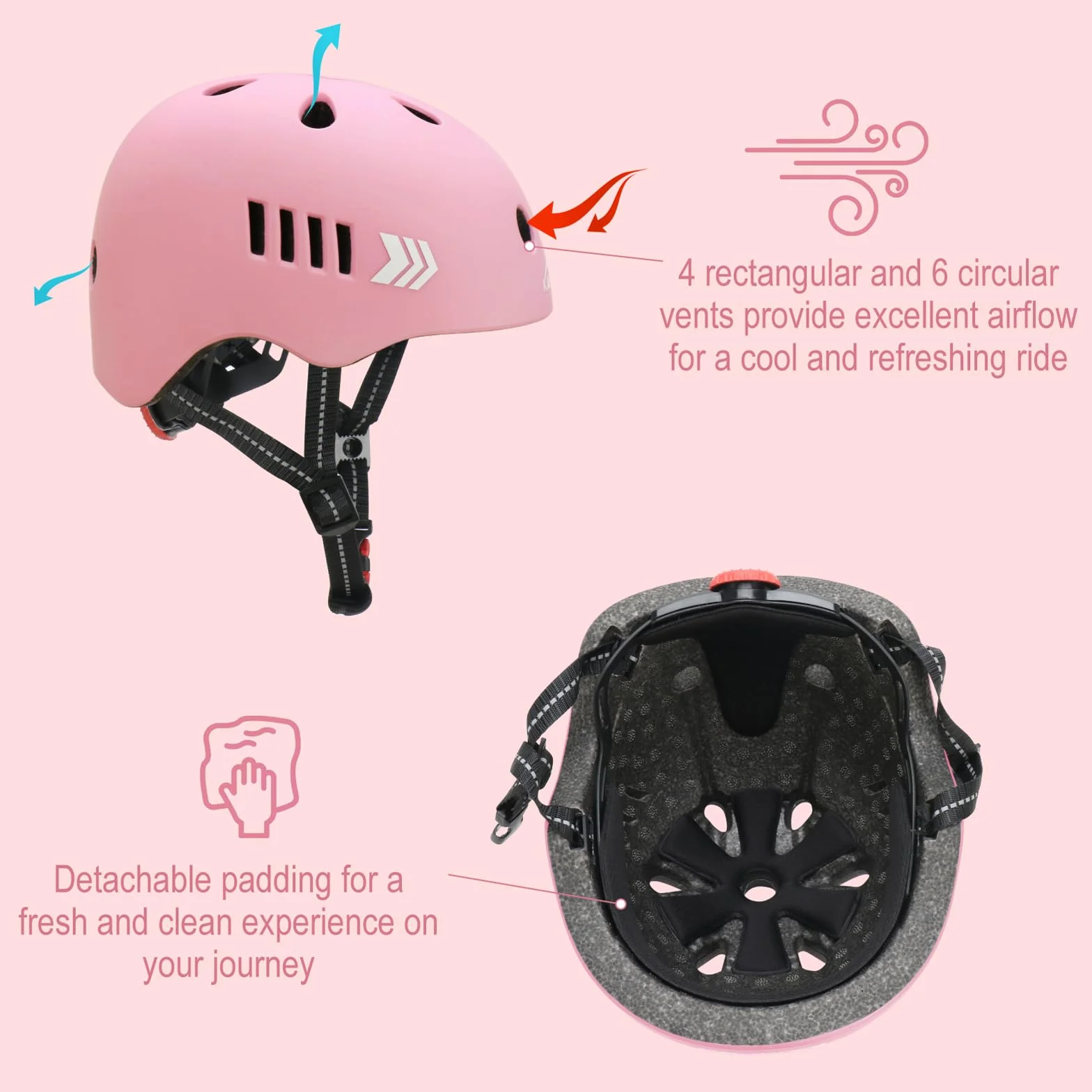 Kamugo Equipo de Protección Ajustable para Niños - Casco, Rodilleras, Coderas, Guantes para Bicicleta, Skateboard y Deportes Extremos