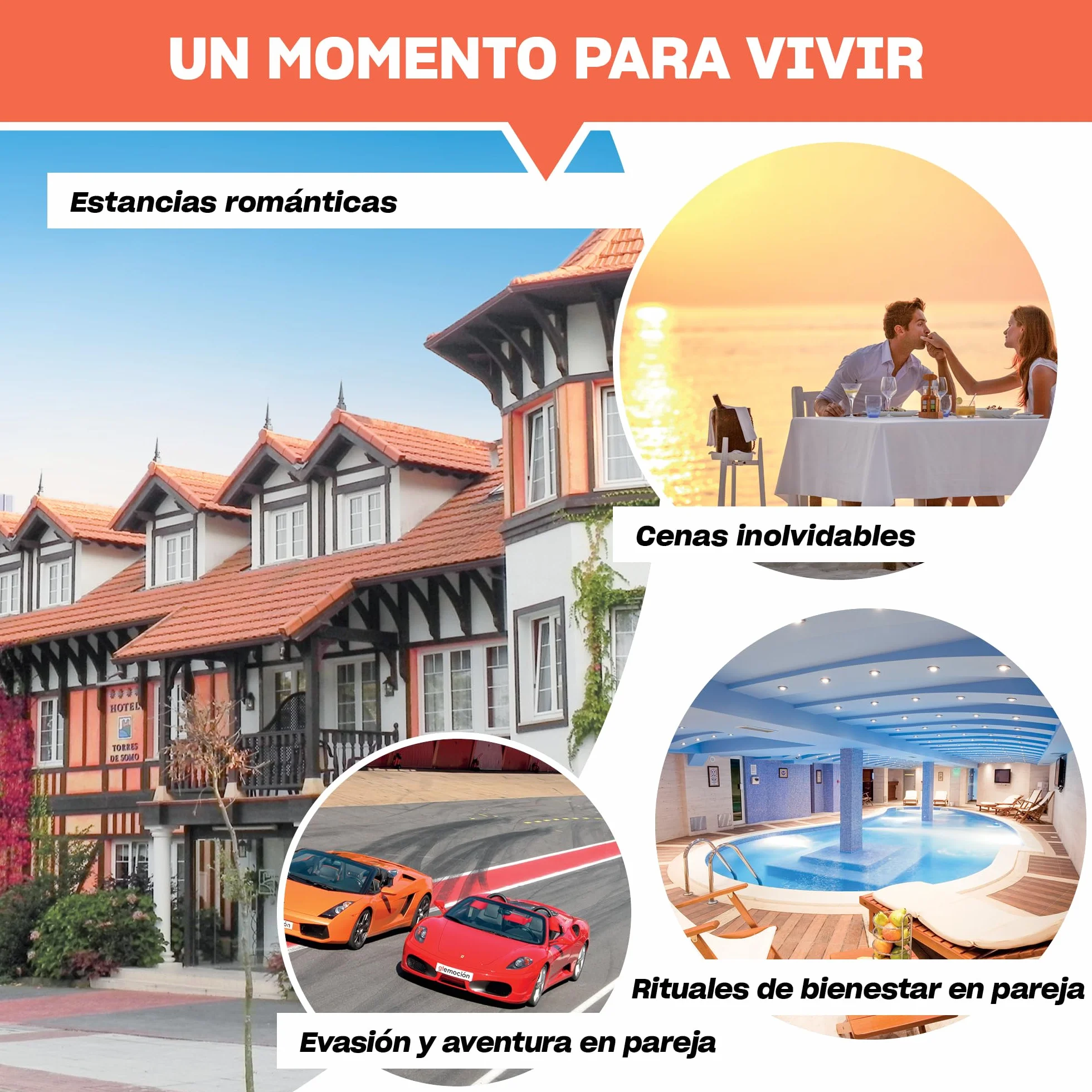 Smartbox Caja Regalo Amor Dos Experiencia Estancia Bienestar Gastronomía Aventura