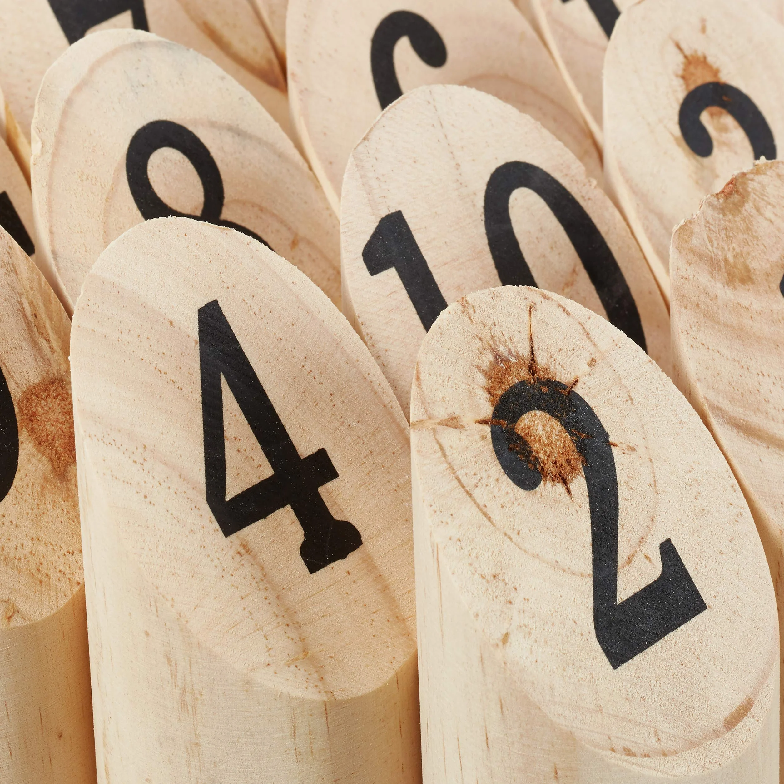 Relaxdays Kubb Viking Game, Juego de Lanzamiento finlandés, Madera Natural, Juego al Aire Libre, Adultos y niños